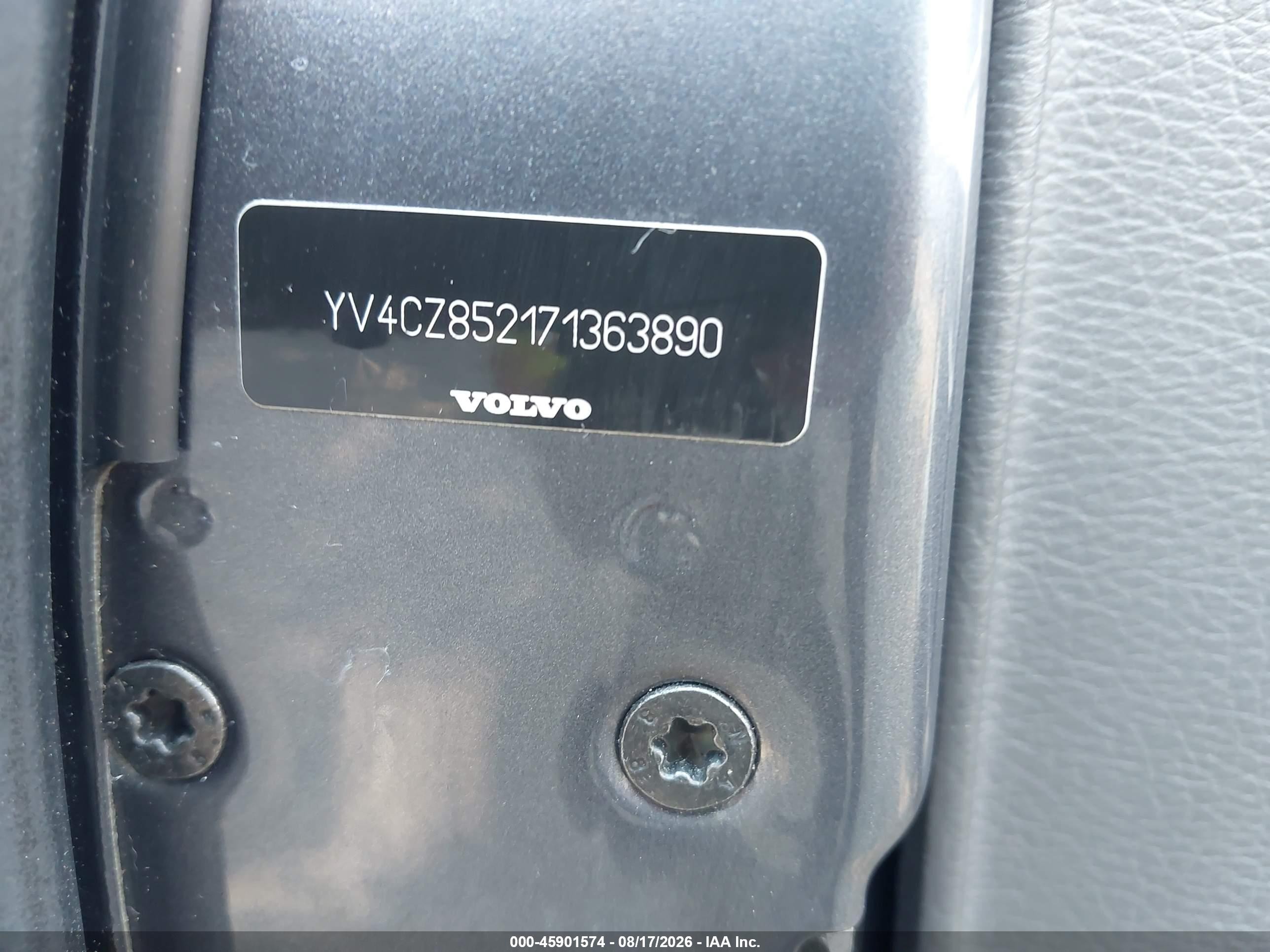 2007 Volvo Xc90 V8 Gray vin: YV4CZ852171363890