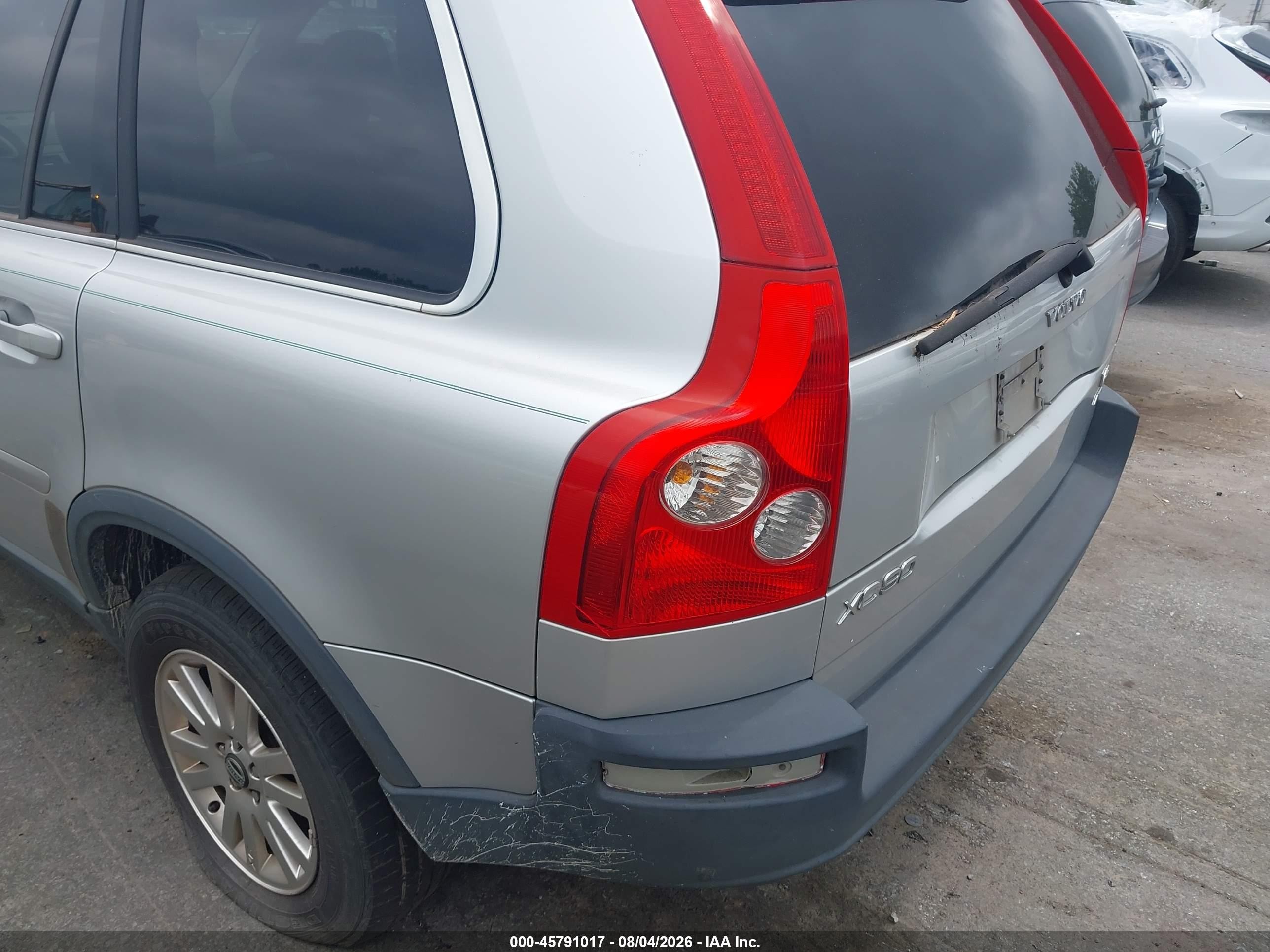 2006 Volvo Xc90 V8/volvo Ocean Race Edition Silver vin: YV4CZ852661238138