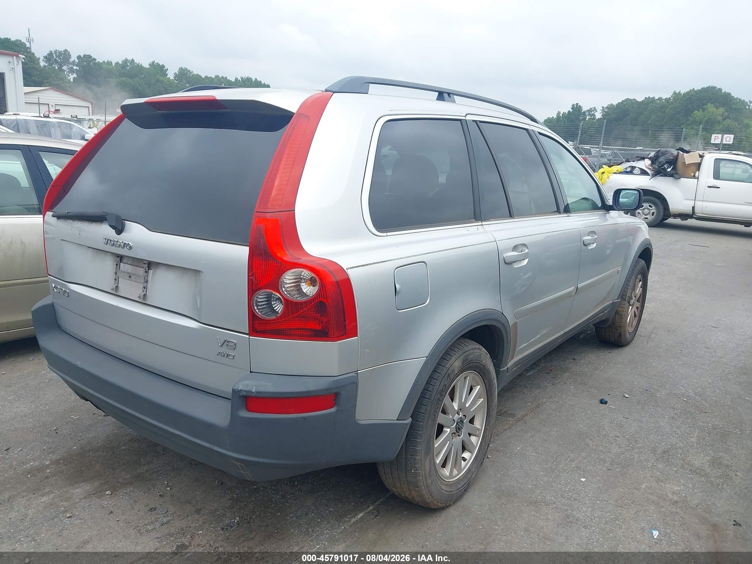 2006 Volvo Xc90 V8/volvo Ocean Race Edition Silver vin: YV4CZ852661238138