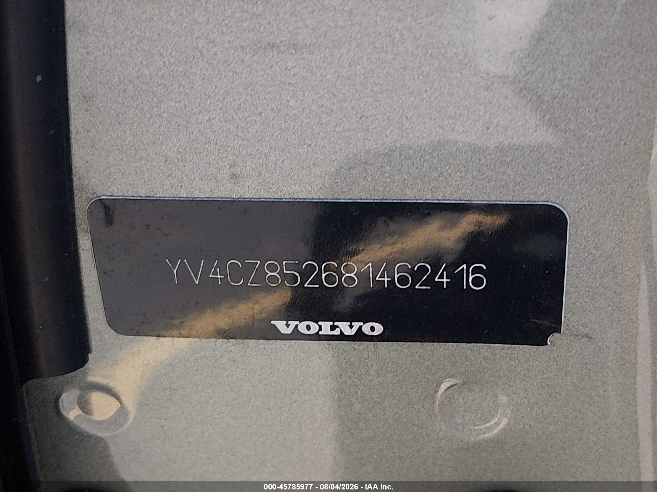 2008 Volvo Xc90 V8 Tan vin: YV4CZ852681462416