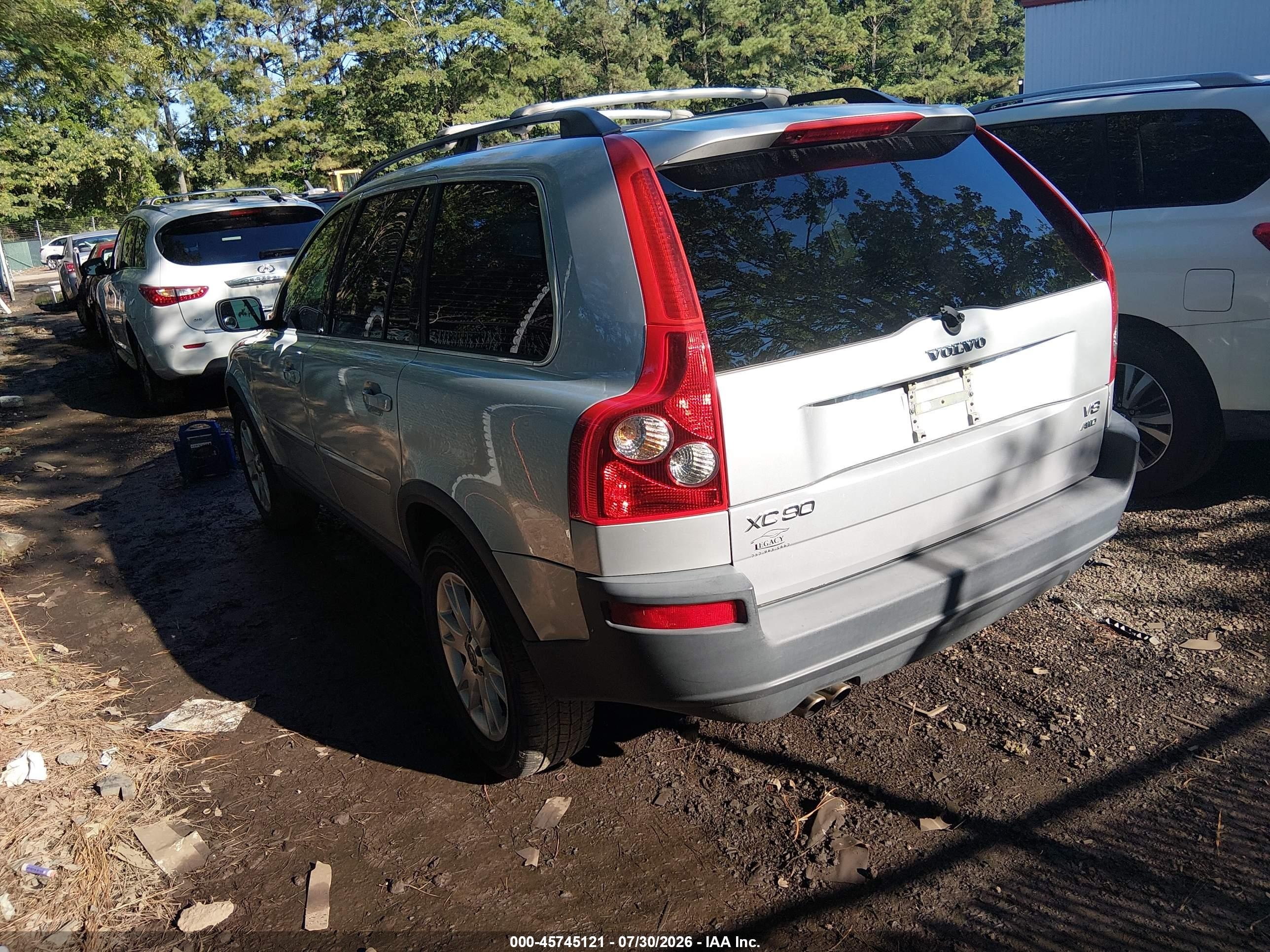 2006 Volvo Xc90 V8/volvo Ocean Race Edition Silver vin: YV4CZ852861267169