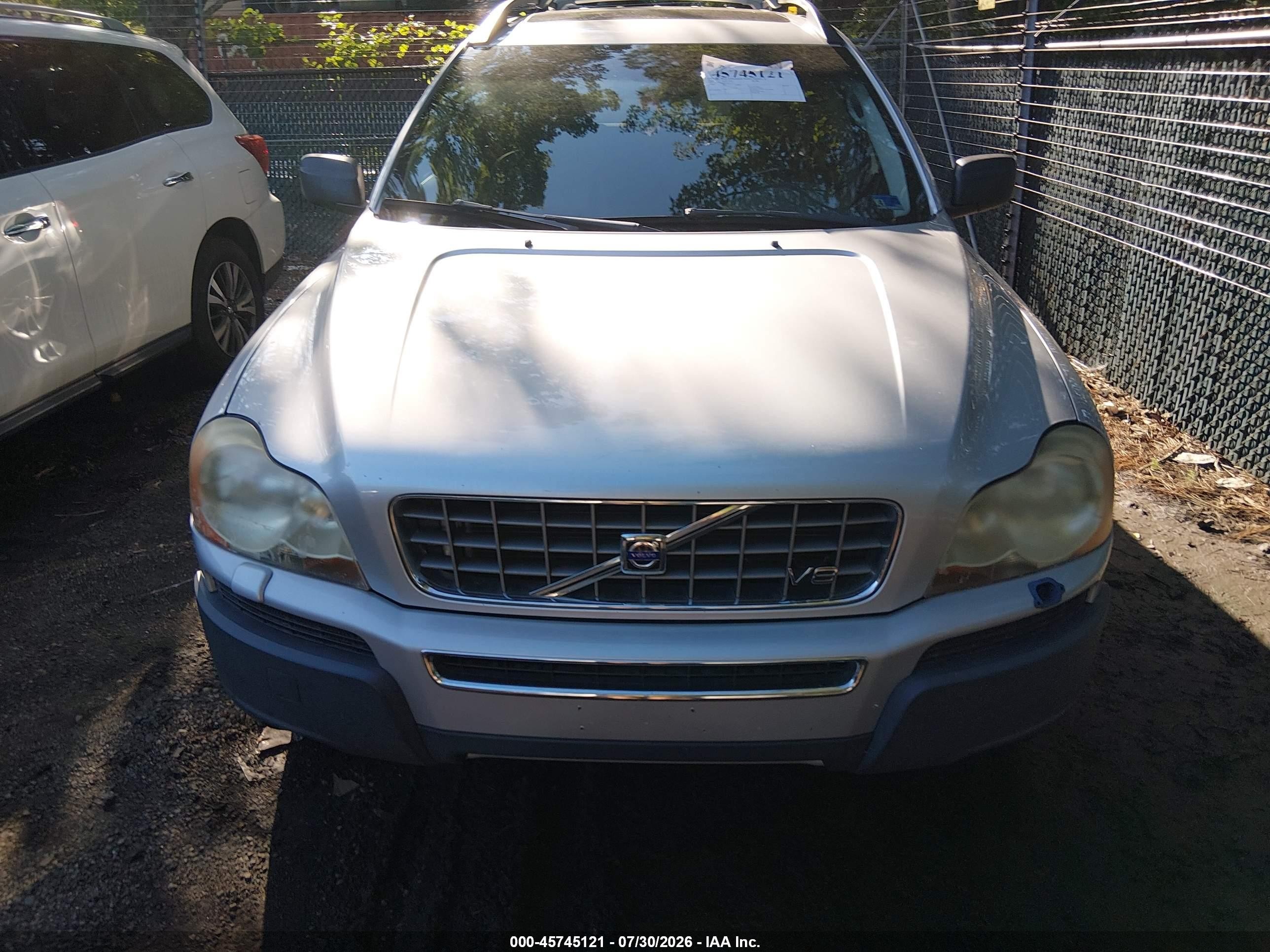 2006 Volvo Xc90 V8/volvo Ocean Race Edition Silver vin: YV4CZ852861267169