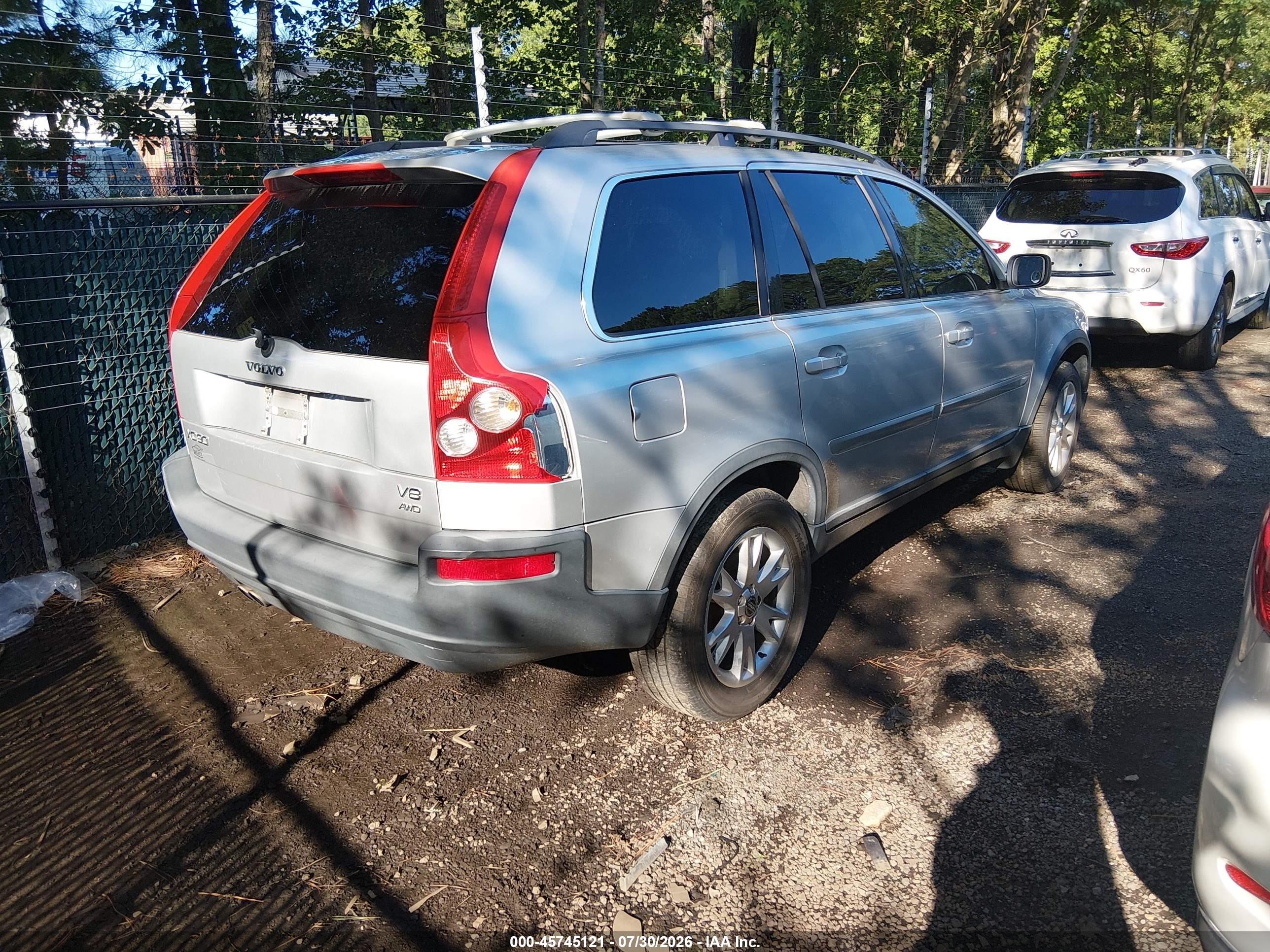 2006 Volvo Xc90 V8/volvo Ocean Race Edition Silver vin: YV4CZ852861267169