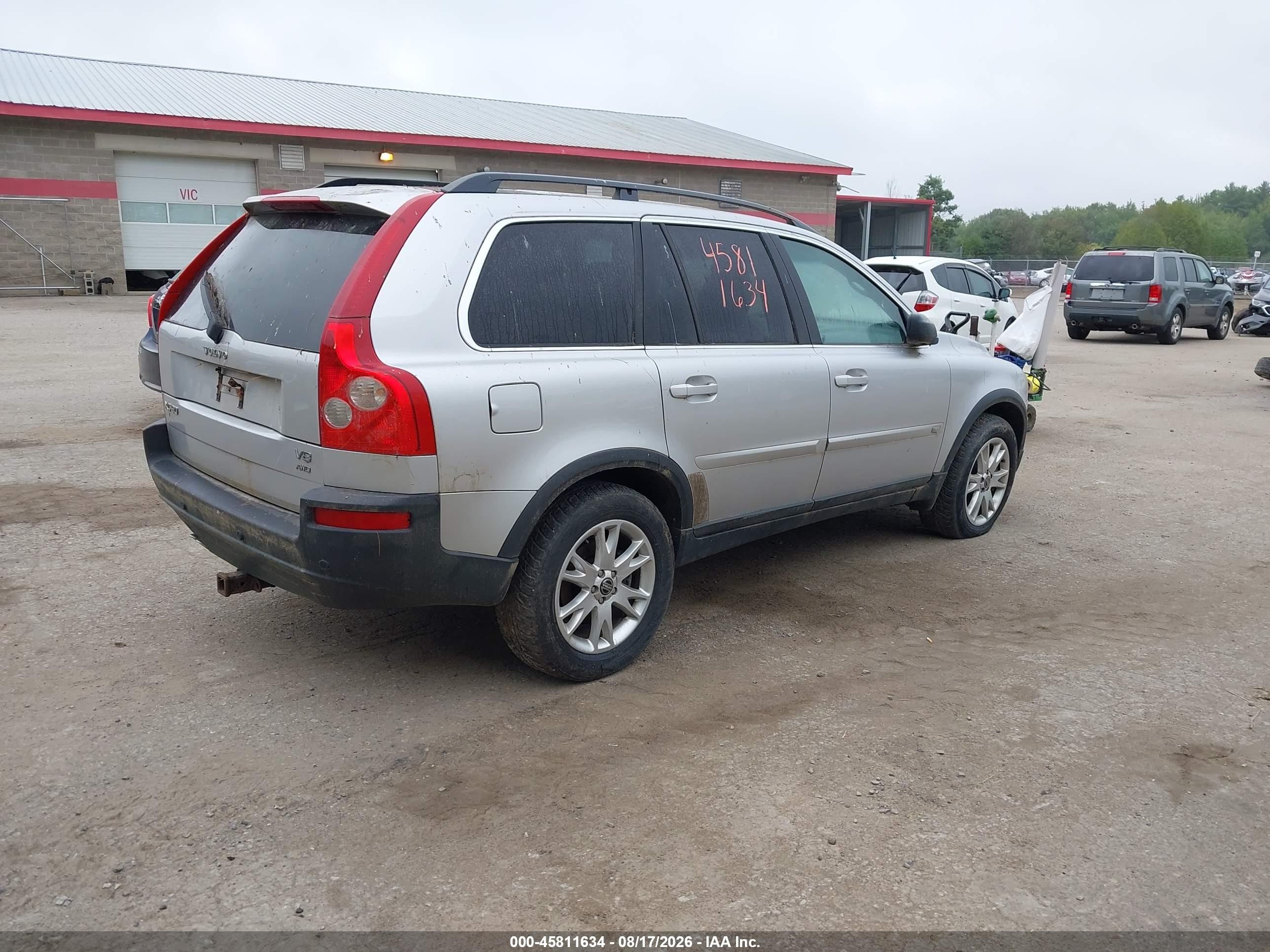 2006 Volvo Xc90 V8/volvo Ocean Race Edition Серебряный vin: YV4CZ852X61235274