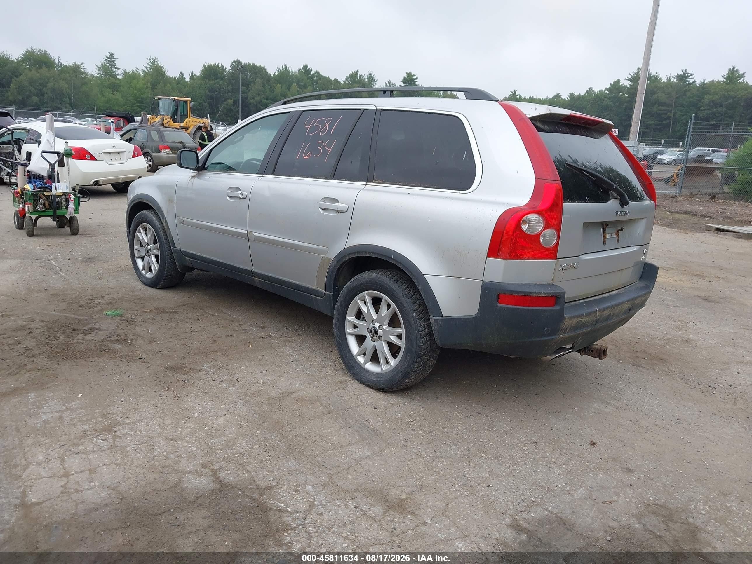 2006 Volvo Xc90 V8/volvo Ocean Race Edition Серебряный vin: YV4CZ852X61235274