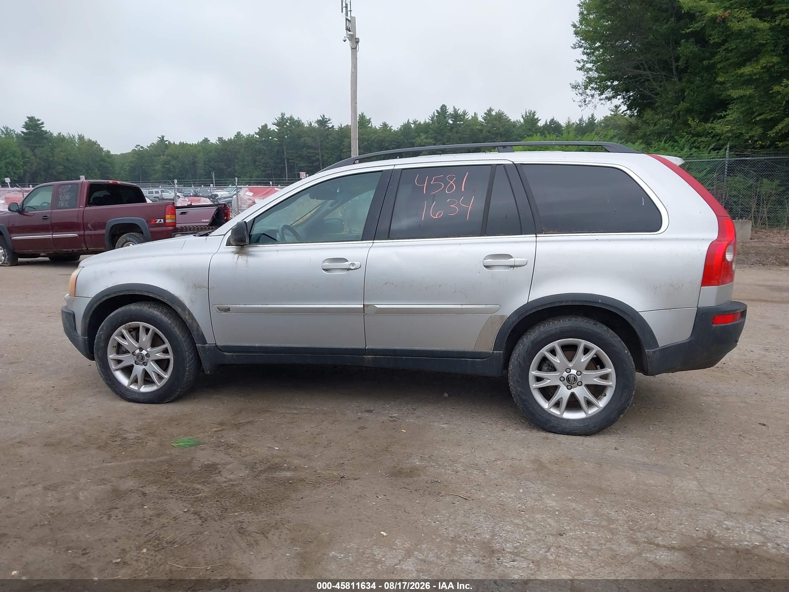 2006 Volvo Xc90 V8/volvo Ocean Race Edition Серебряный vin: YV4CZ852X61235274