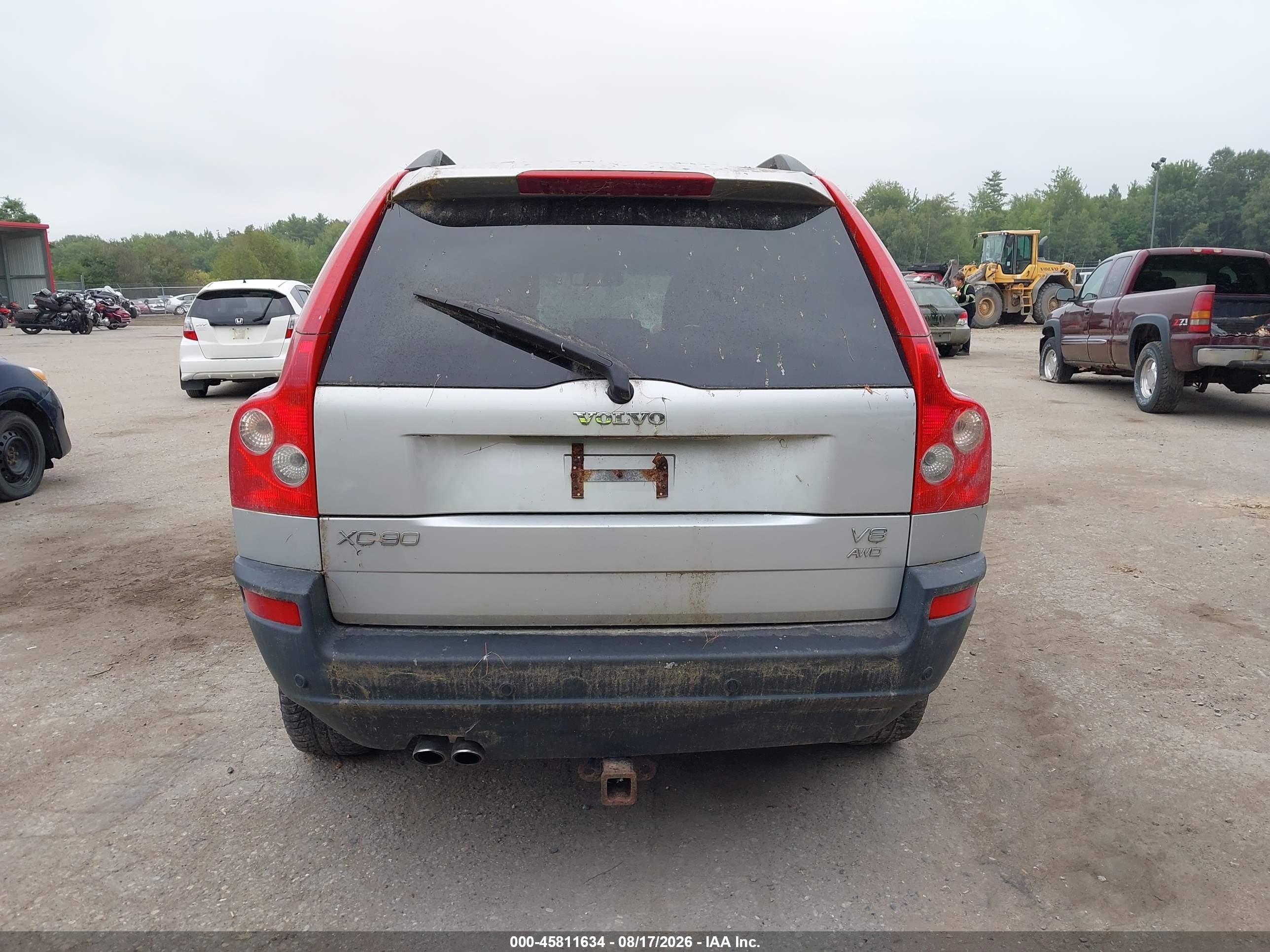 2006 Volvo Xc90 V8/volvo Ocean Race Edition Серебряный vin: YV4CZ852X61235274