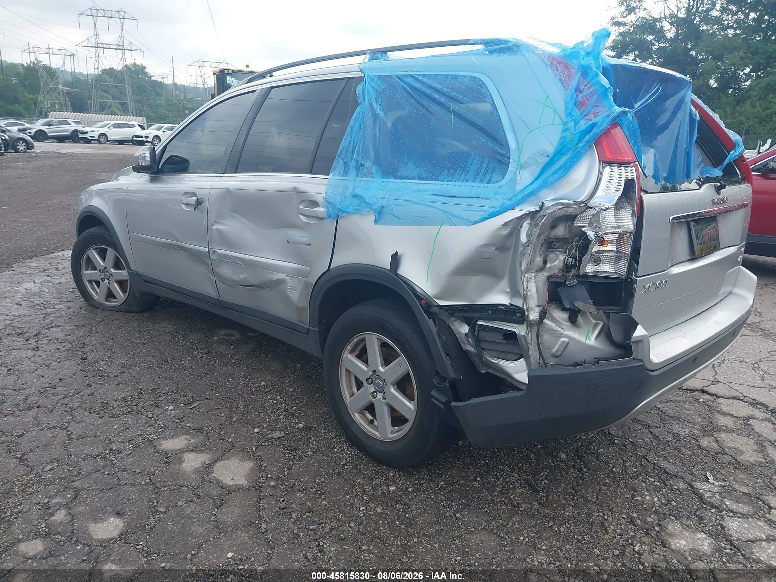 2007 Volvo Xc90 3.2 Silver vin: YV4CZ982071338996