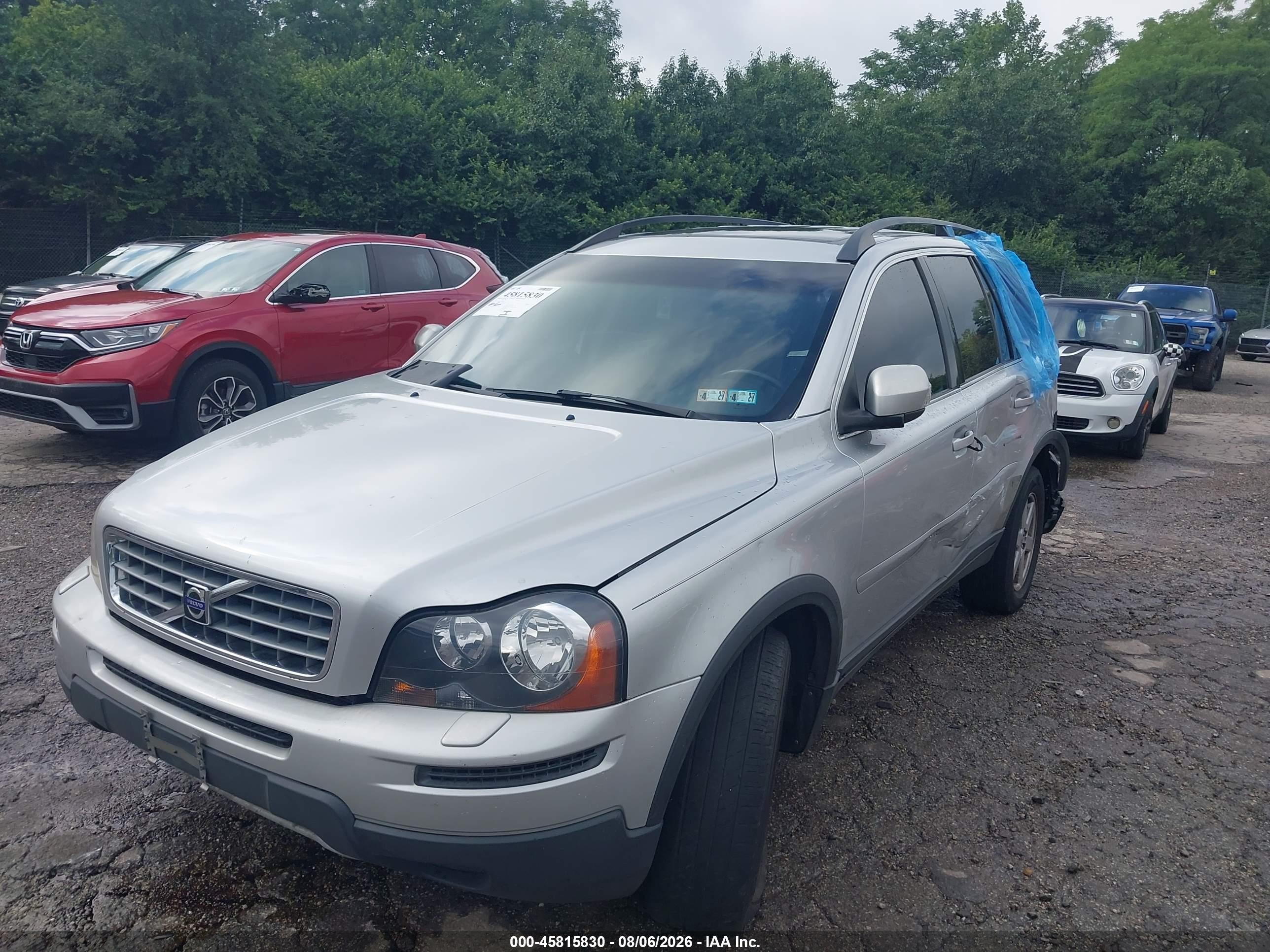 2007 Volvo Xc90 3.2 Silver vin: YV4CZ982071338996