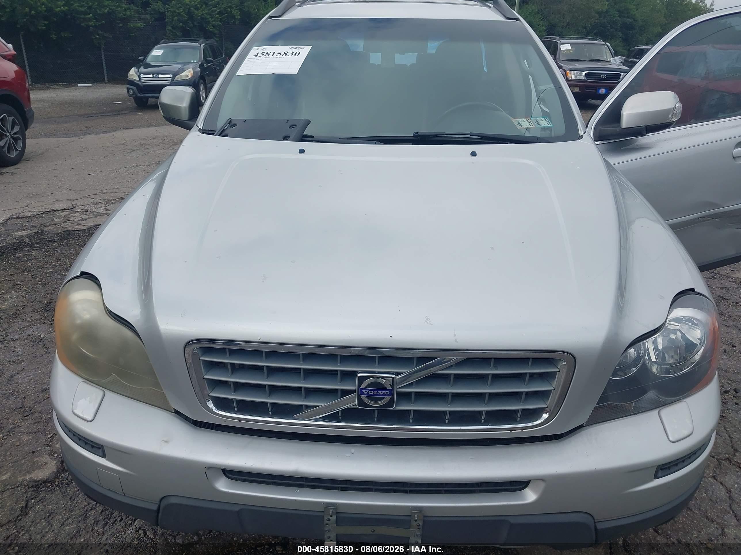 2007 Volvo Xc90 3.2 Silver vin: YV4CZ982071338996