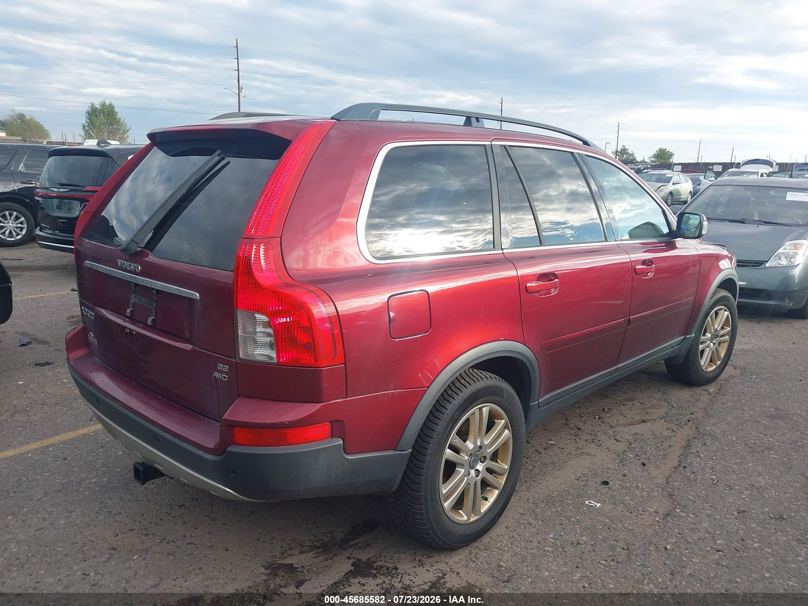 2007 Volvo Xc90 3.2 Red vin: YV4CZ982071394842