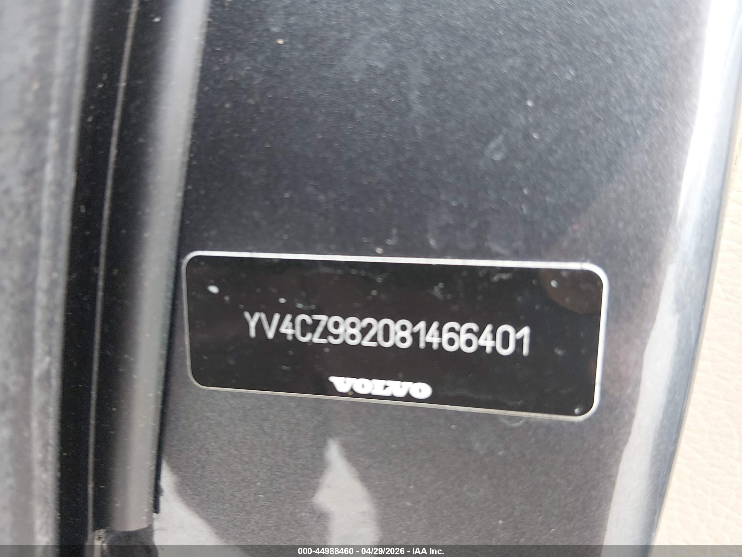 2008 Volvo Xc90 3.2 Gray vin: YV4CZ982081466401