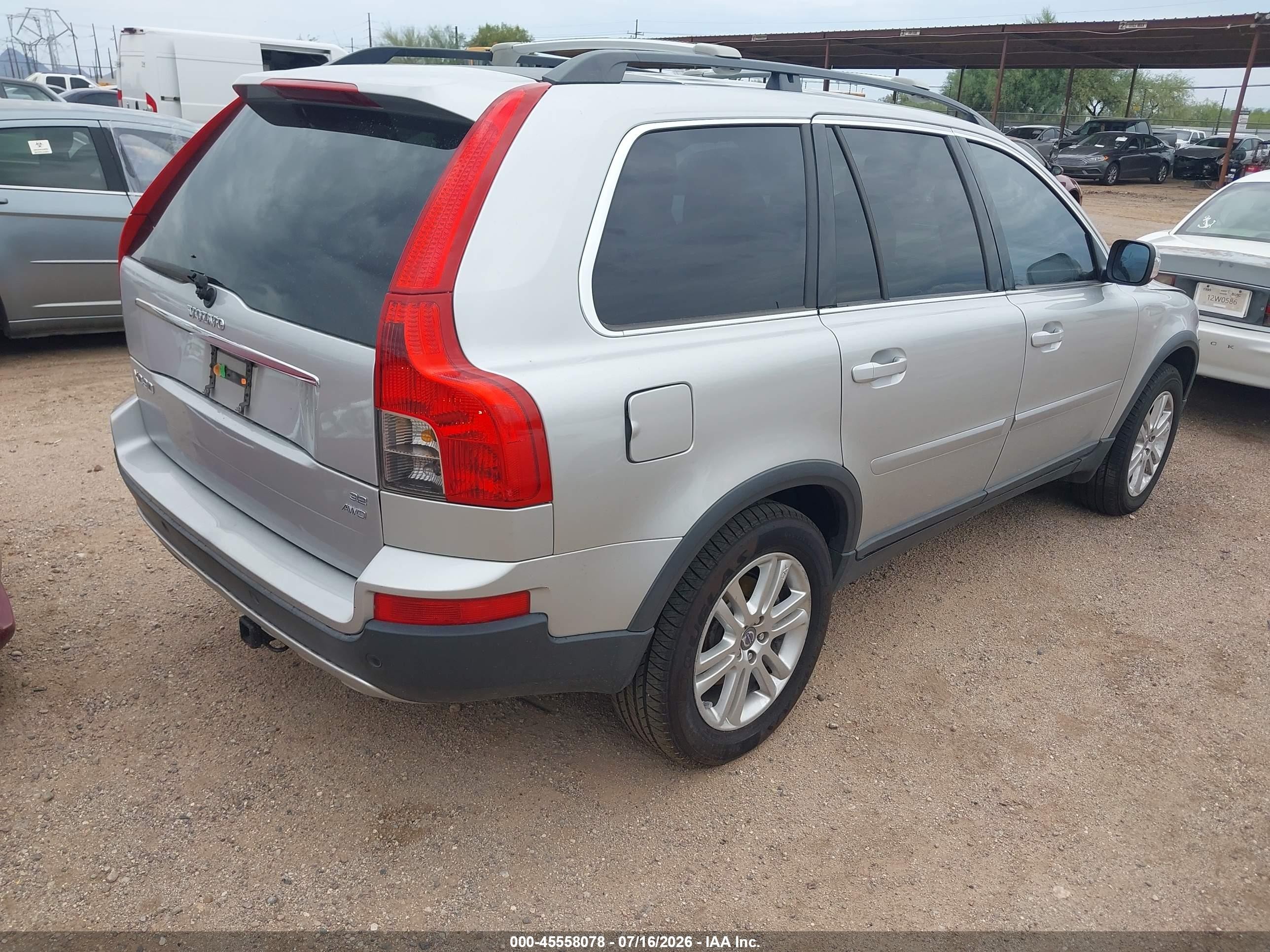 2007 Volvo Xc90 3.2 Серебряный vin: YV4CZ982571355390