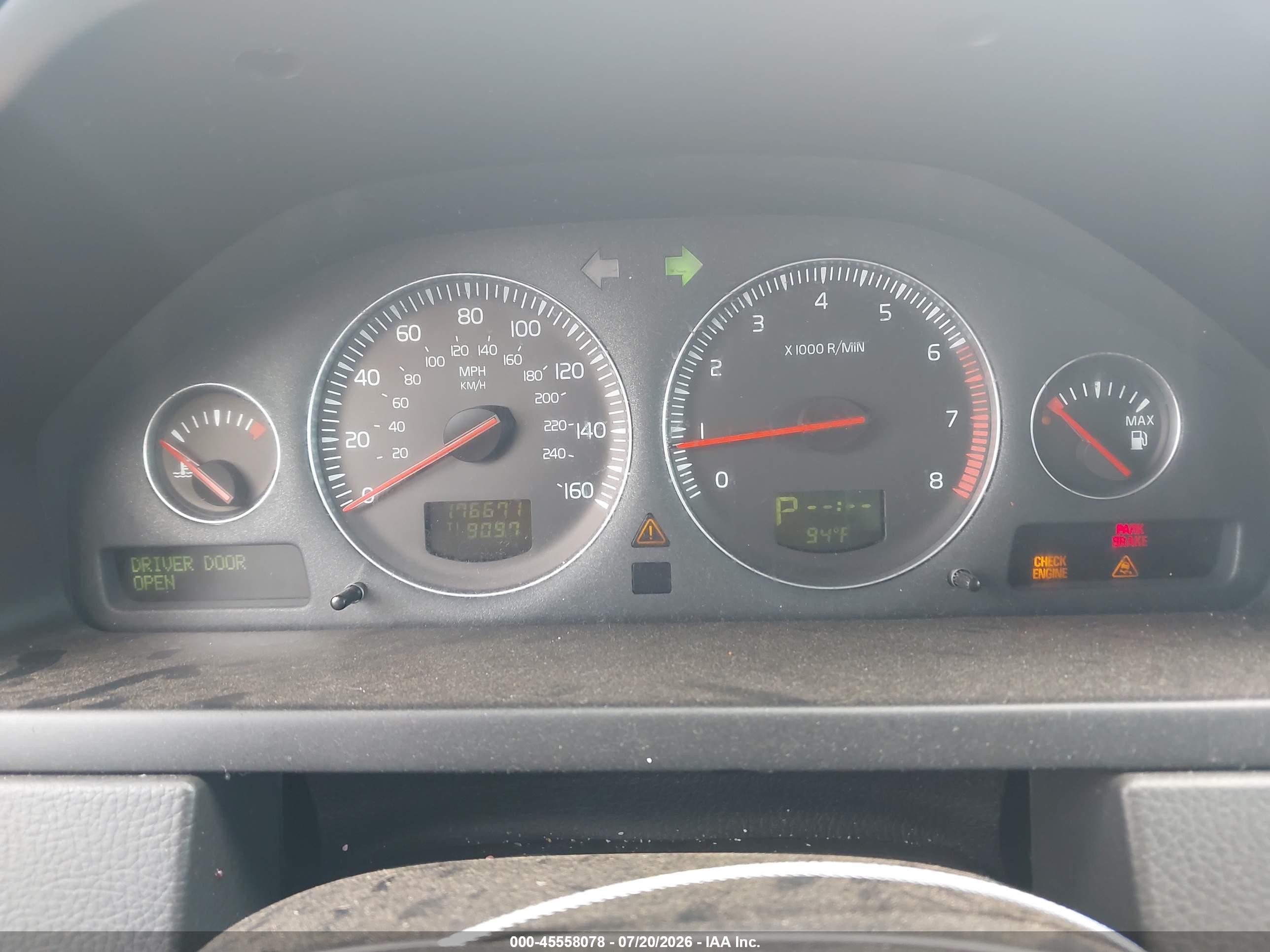 2007 Volvo Xc90 3.2 Серебряный vin: YV4CZ982571355390