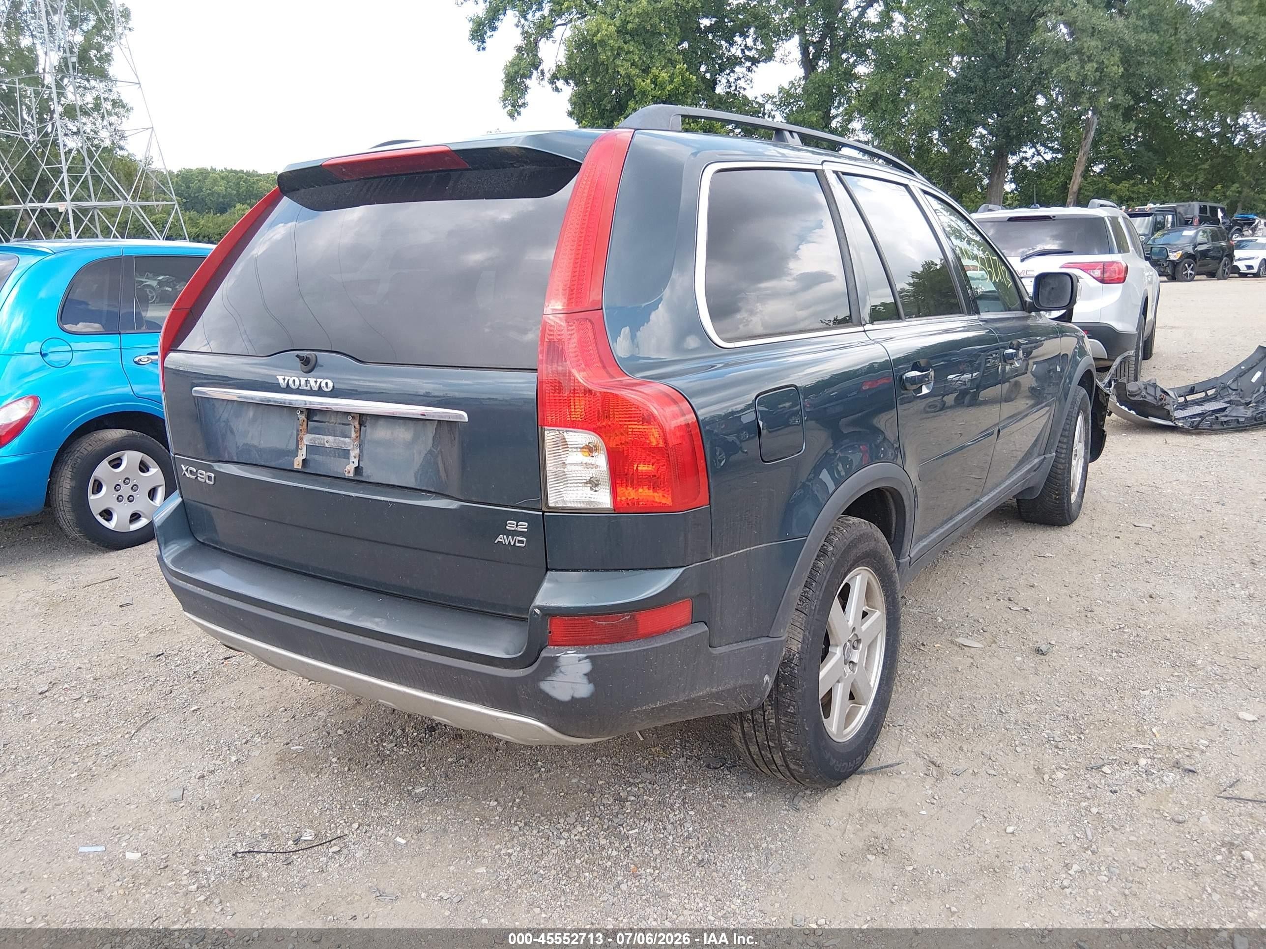 2007 Volvo Xc90 3.2 Light Blue vin: YV4CZ982871368960