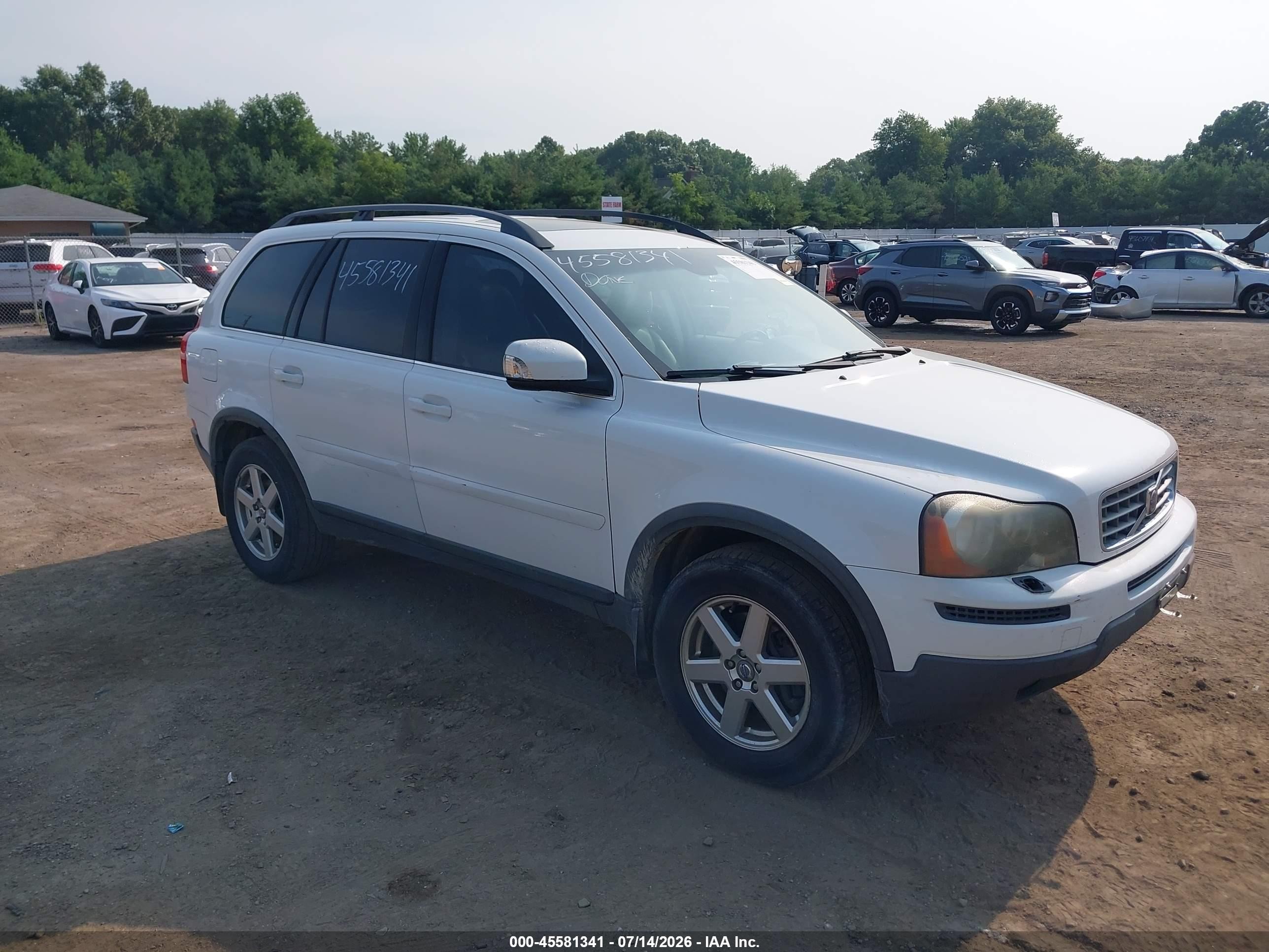 2007 Volvo Xc90 3.2 White vin: YV4CZ982971374301