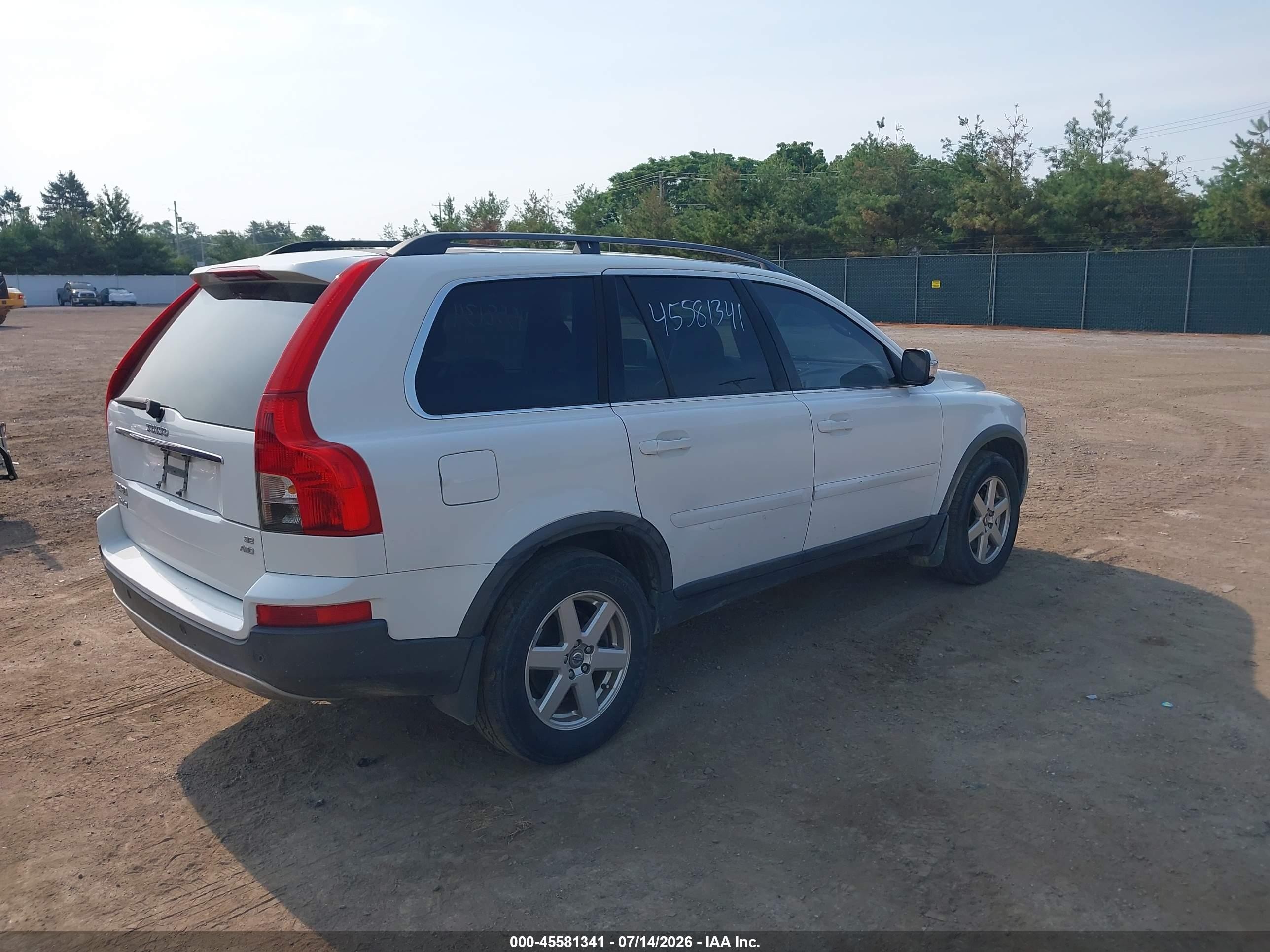 2007 Volvo Xc90 3.2 White vin: YV4CZ982971374301