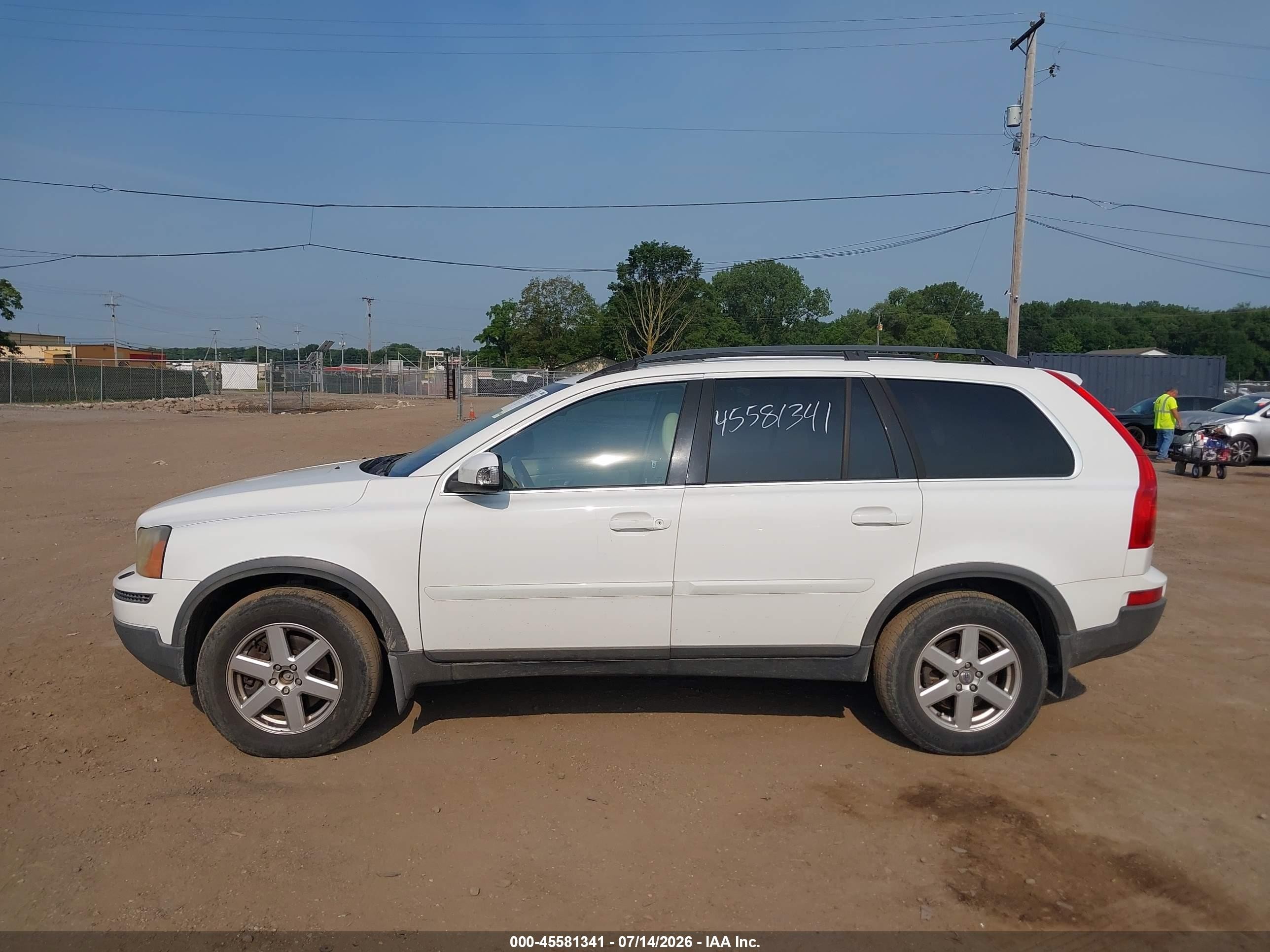 2007 Volvo Xc90 3.2 White vin: YV4CZ982971374301