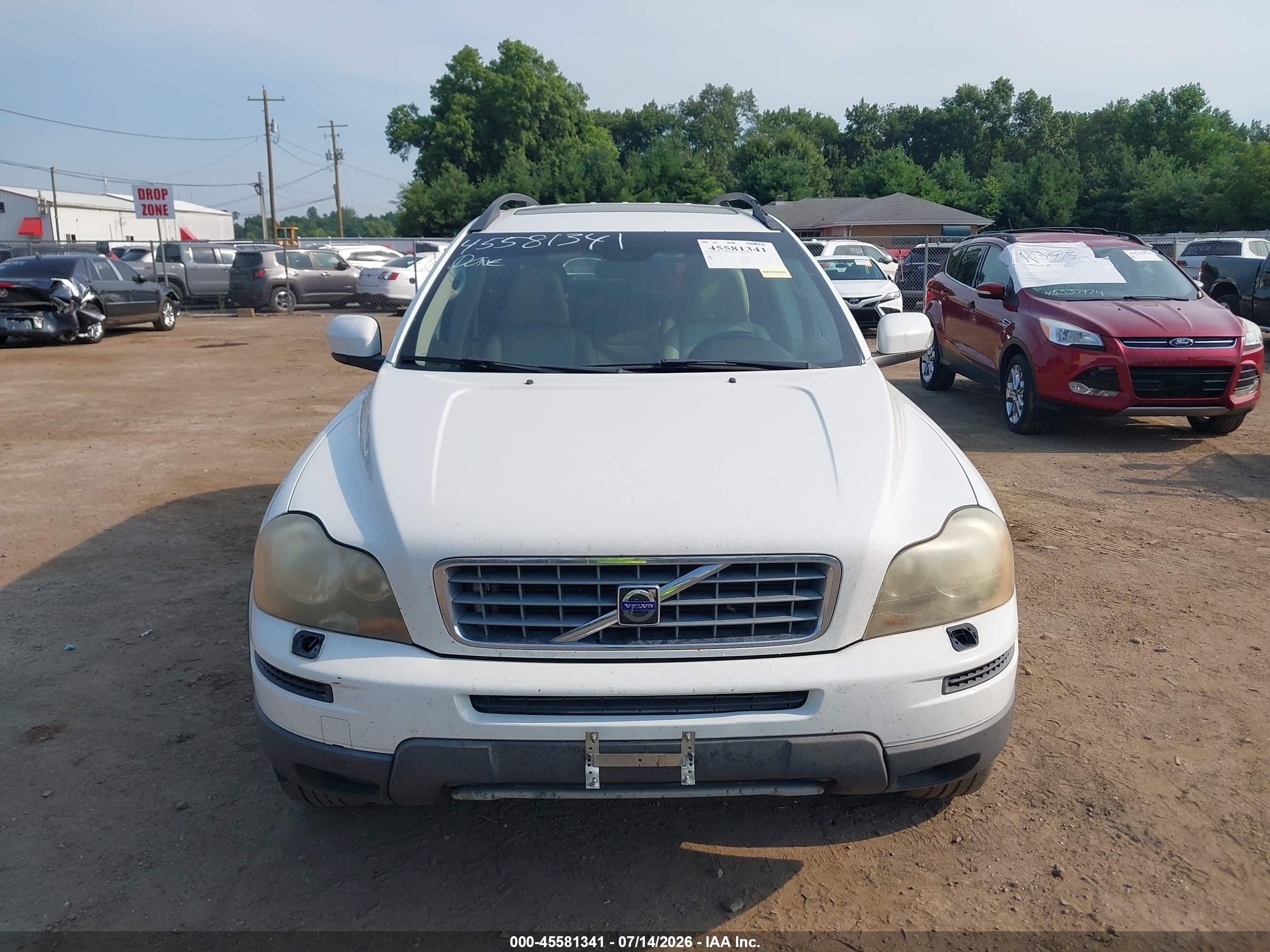 2007 Volvo Xc90 3.2 White vin: YV4CZ982971374301