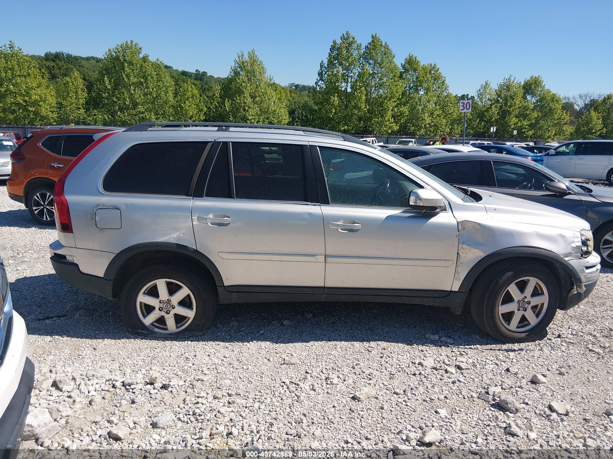 2007 Volvo Xc90 3.2 Silver vin: YV4CZ982X71395321