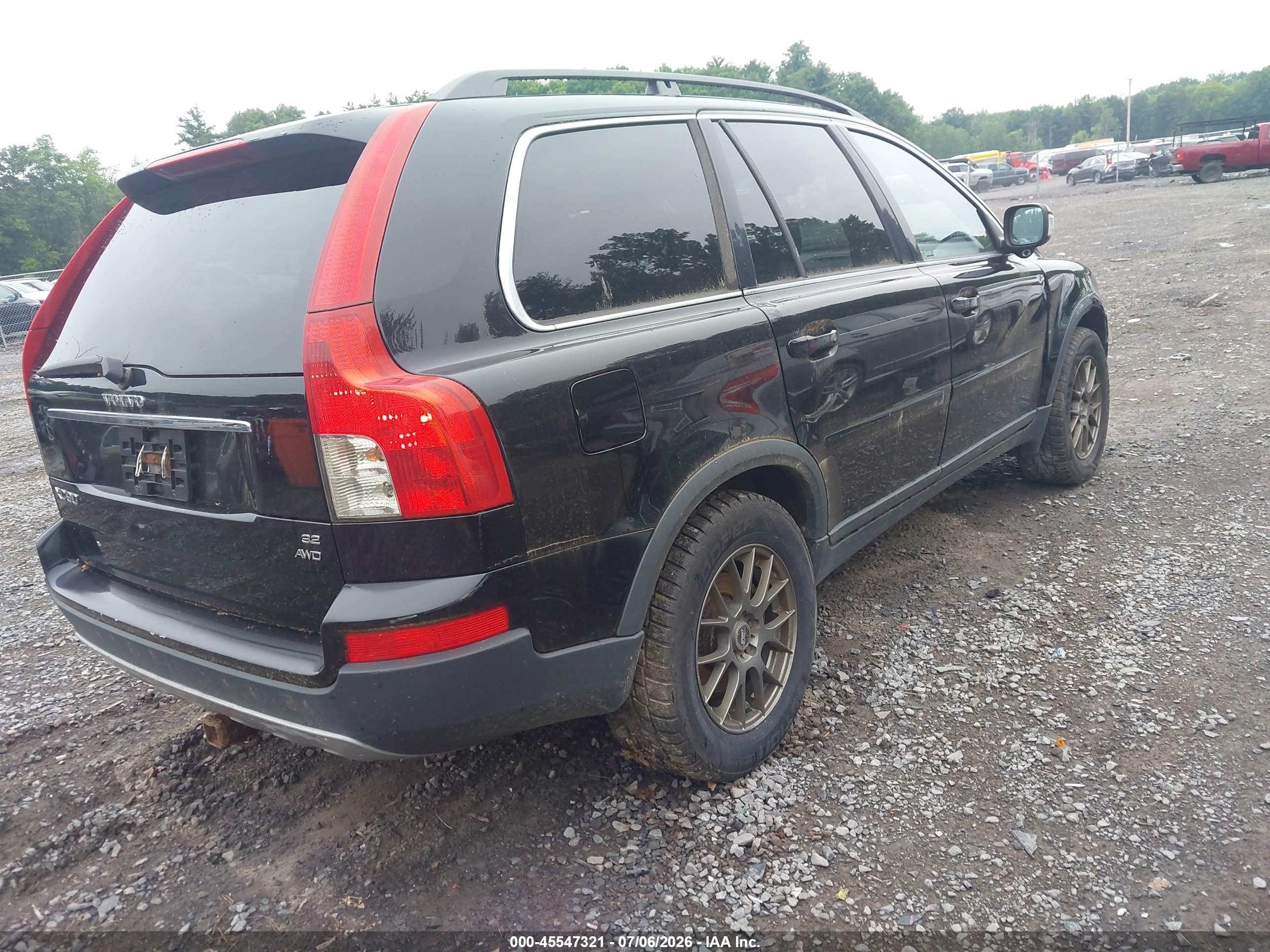 2008 Volvo Xc90 3.2 Black vin: YV4CZ982X81424947