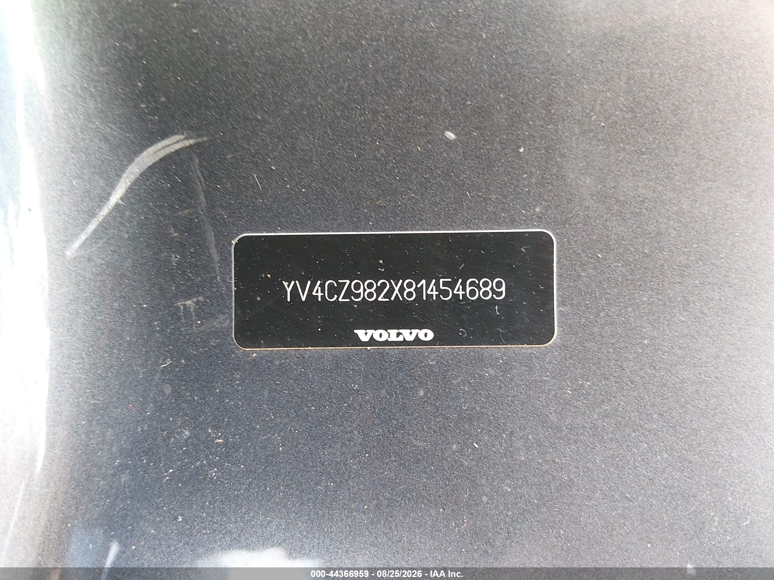 2008 Volvo Xc90 3.2 Gray vin: YV4CZ982X81454689