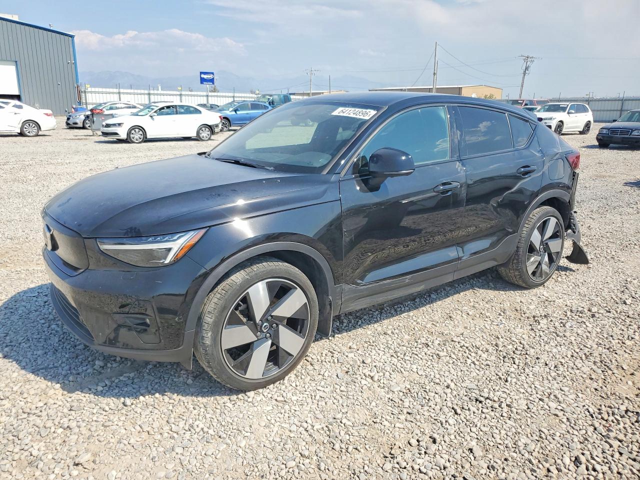 2022 Volvo C40 P8 Recharge Ultimate Black vin: YV4ED3GB0N2007459