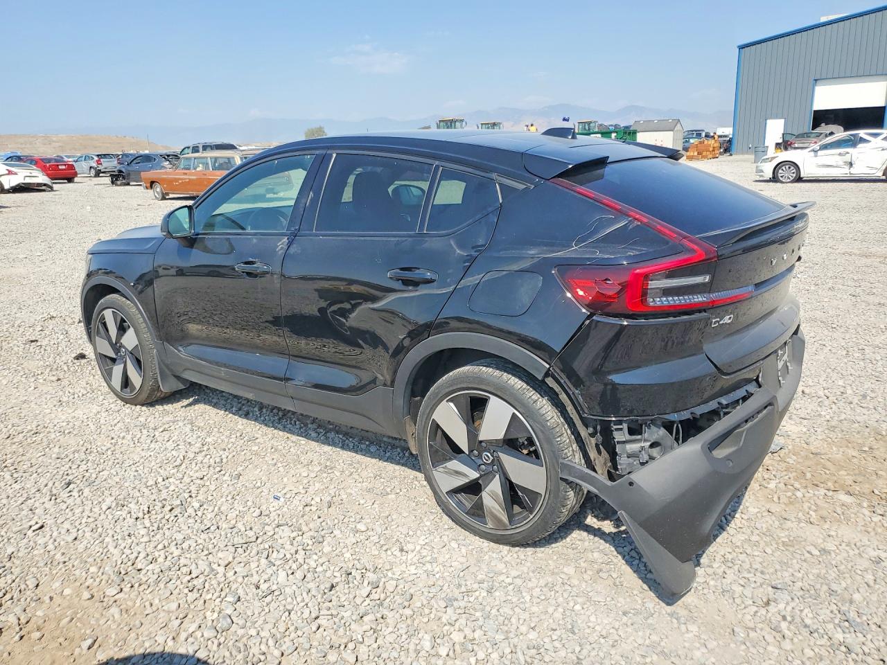 2022 Volvo C40 P8 Recharge Ultimate Black vin: YV4ED3GB0N2007459