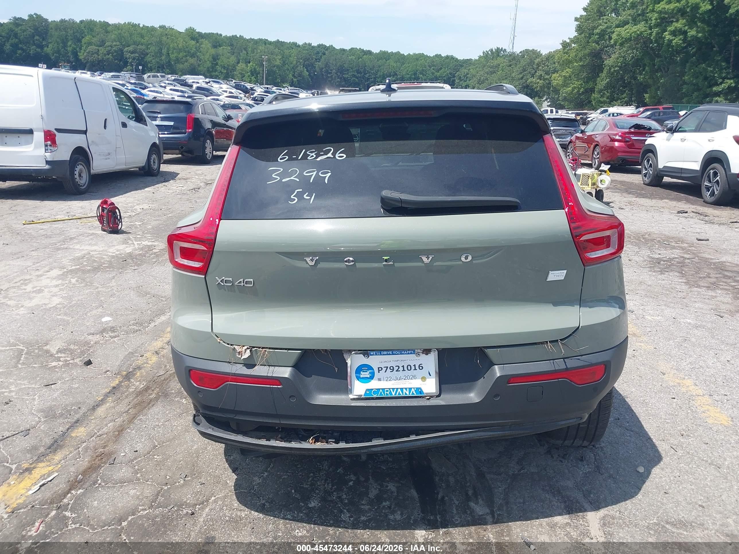 2023 Volvo Xc40 Recharge Pure Electric Twin Plus Gray vin: YV4ED3UW3P2963299