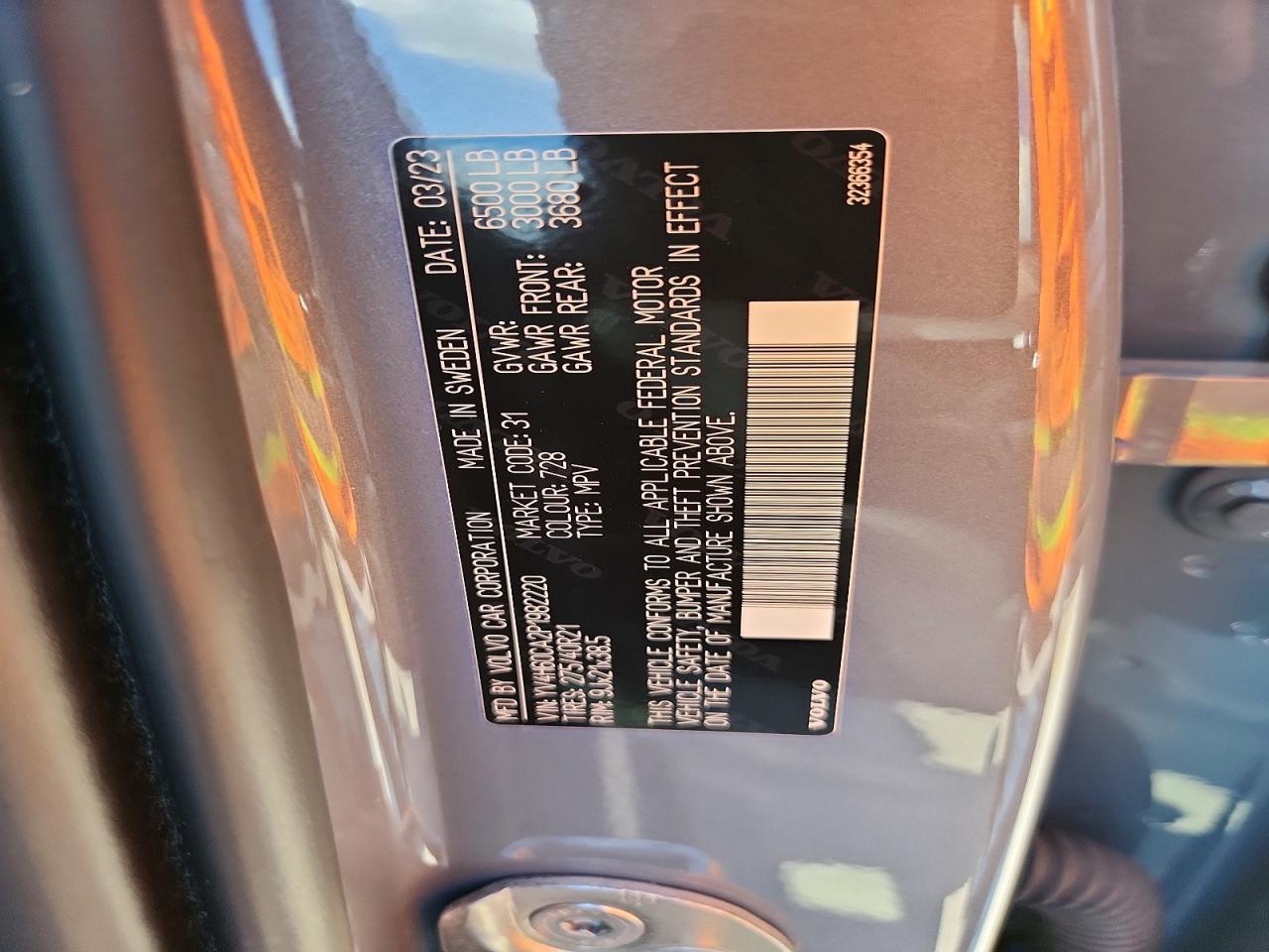 2023 Volvo Xc90 Ultimate Charcoal vin: YV4H60CA2P1982220