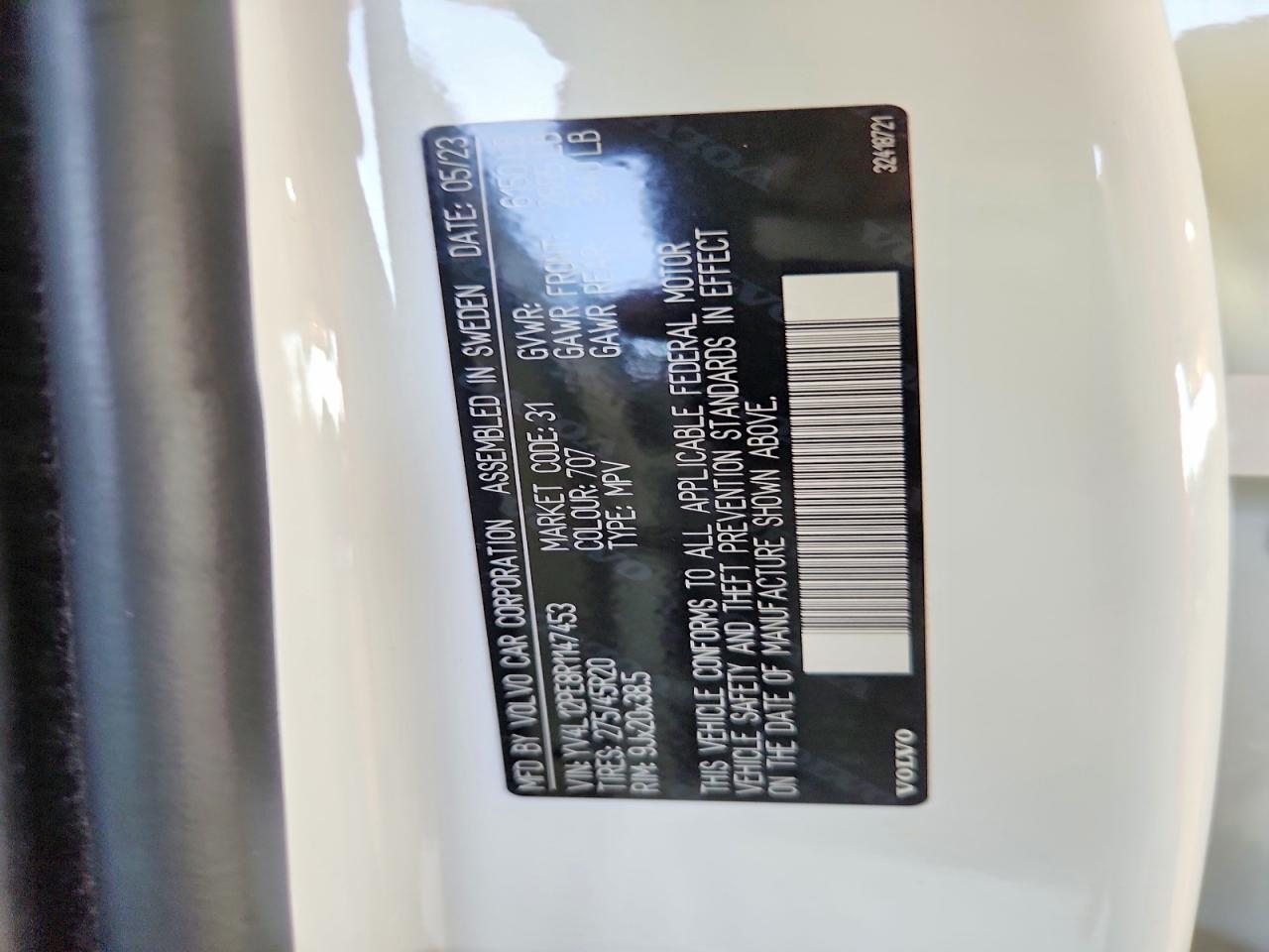 2024 Volvo Xc90 Plus White vin: YV4L12PE8R1147453