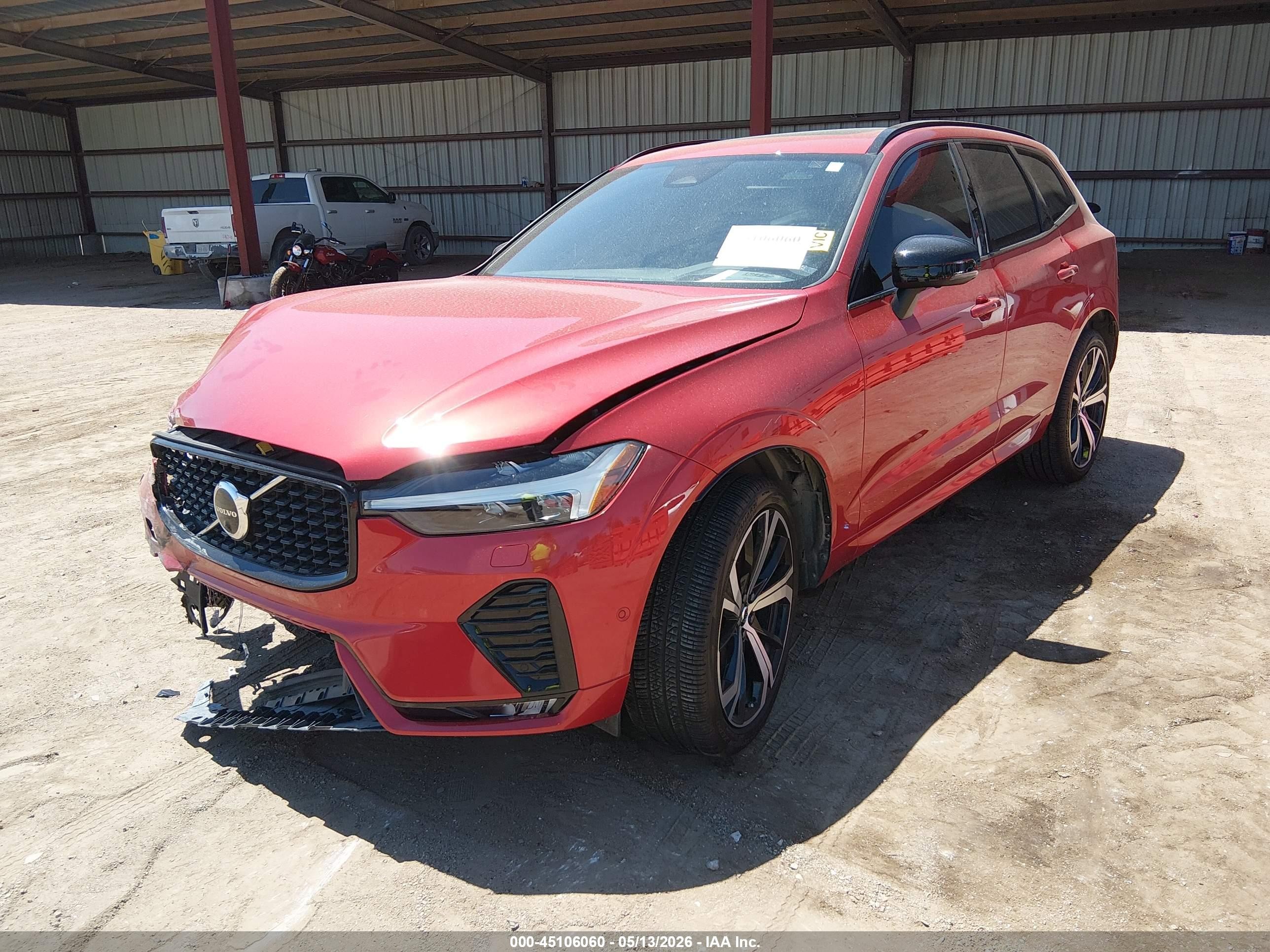 2022 Volvo Xc60 B5 R-design Red vin: YV4L12RM3N1075267