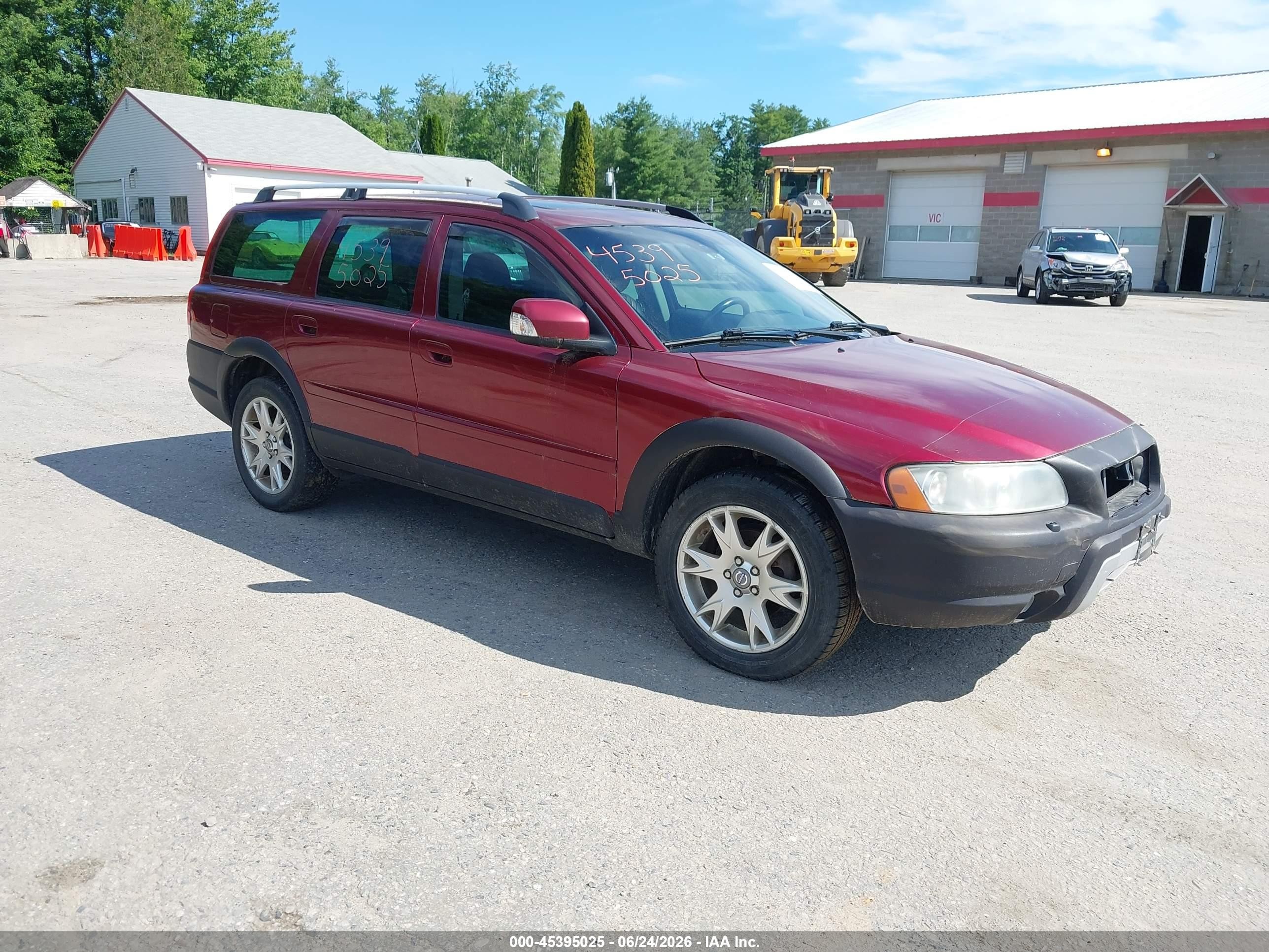 2007 Volvo Xc70 2.5t Maroon vin: YV4SZ592071266927