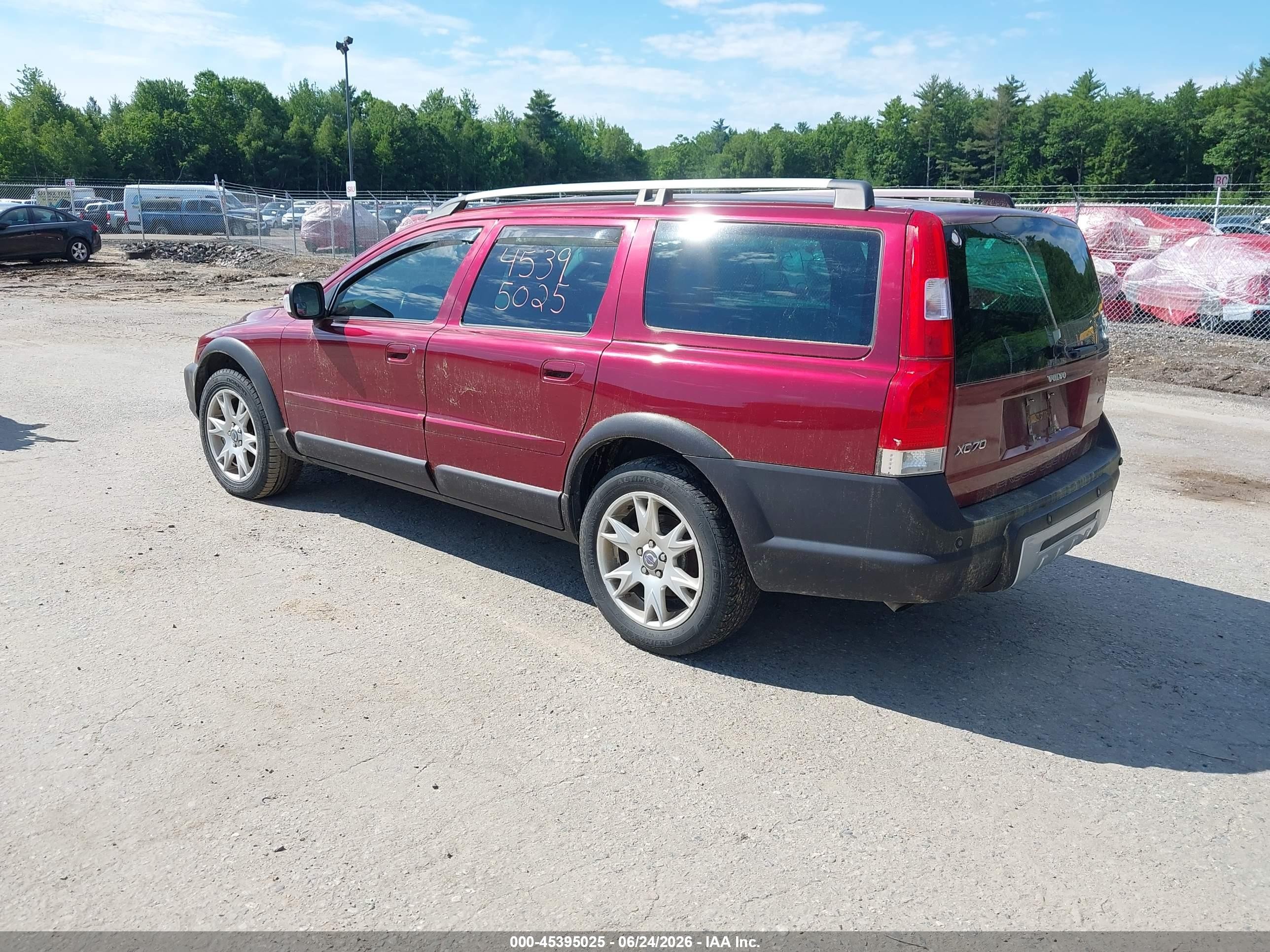 2007 Volvo Xc70 2.5t Maroon vin: YV4SZ592071266927