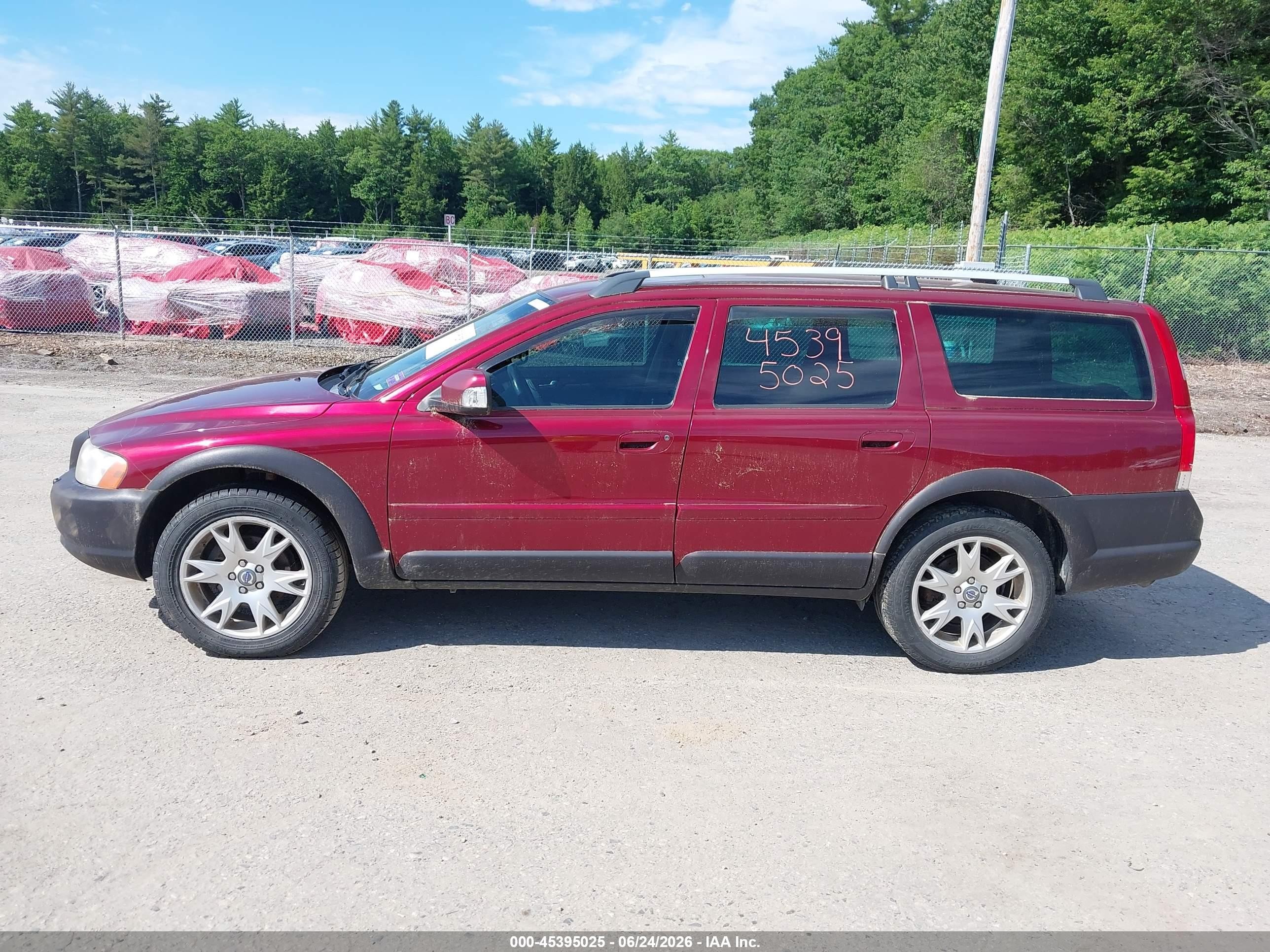 2007 Volvo Xc70 2.5t Maroon vin: YV4SZ592071266927