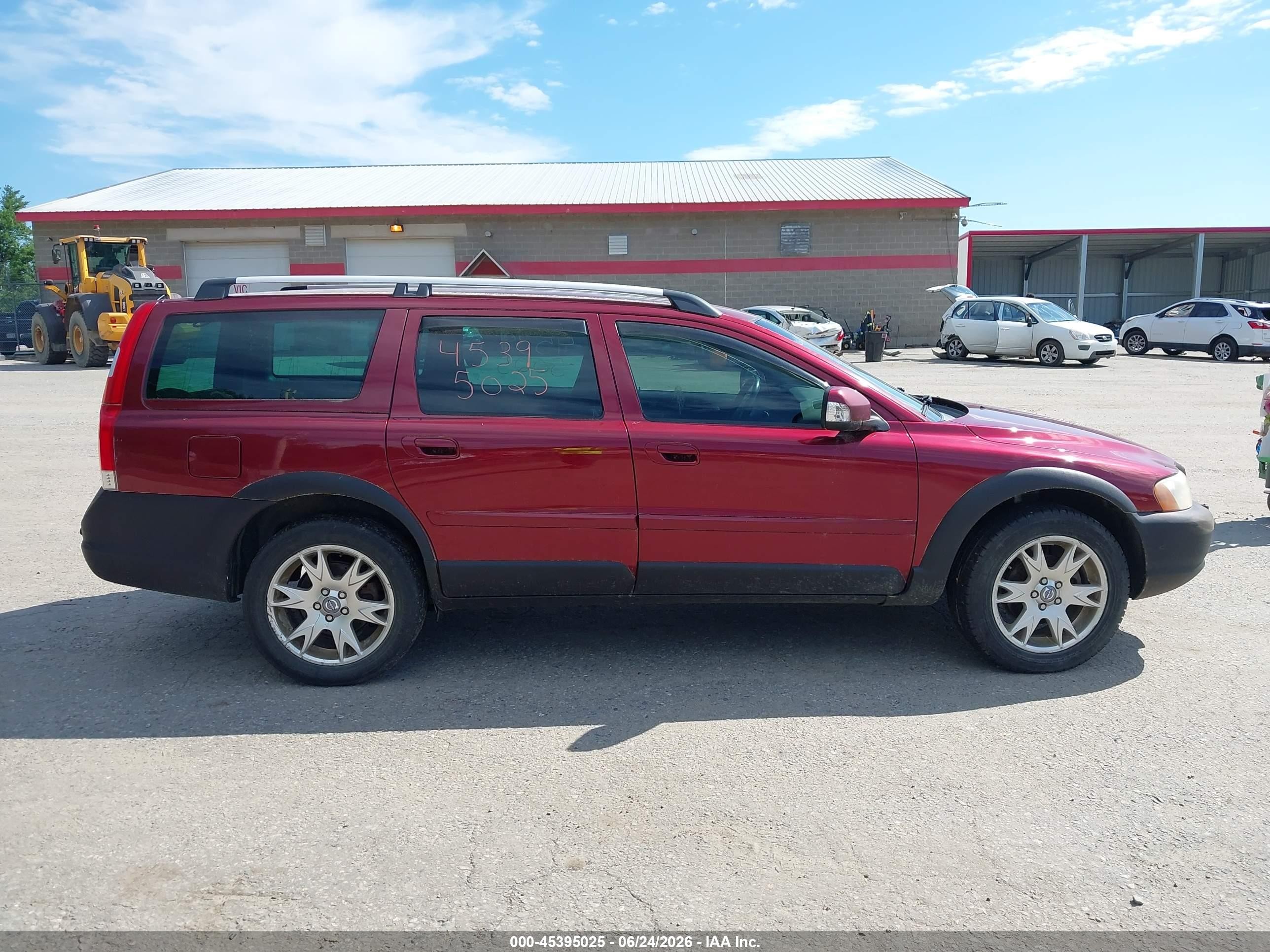 2007 Volvo Xc70 2.5t Maroon vin: YV4SZ592071266927