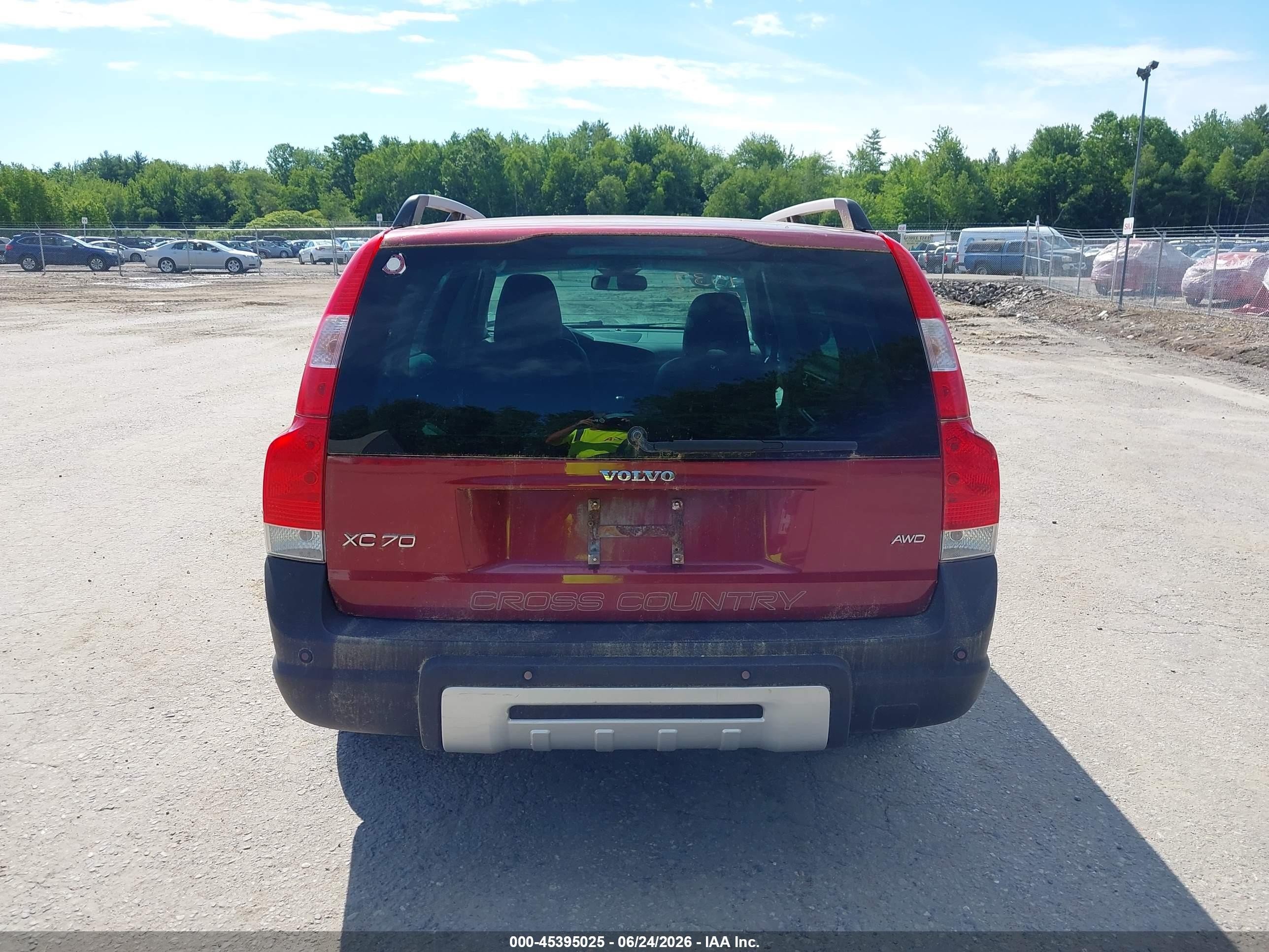 2007 Volvo Xc70 2.5t Maroon vin: YV4SZ592071266927
