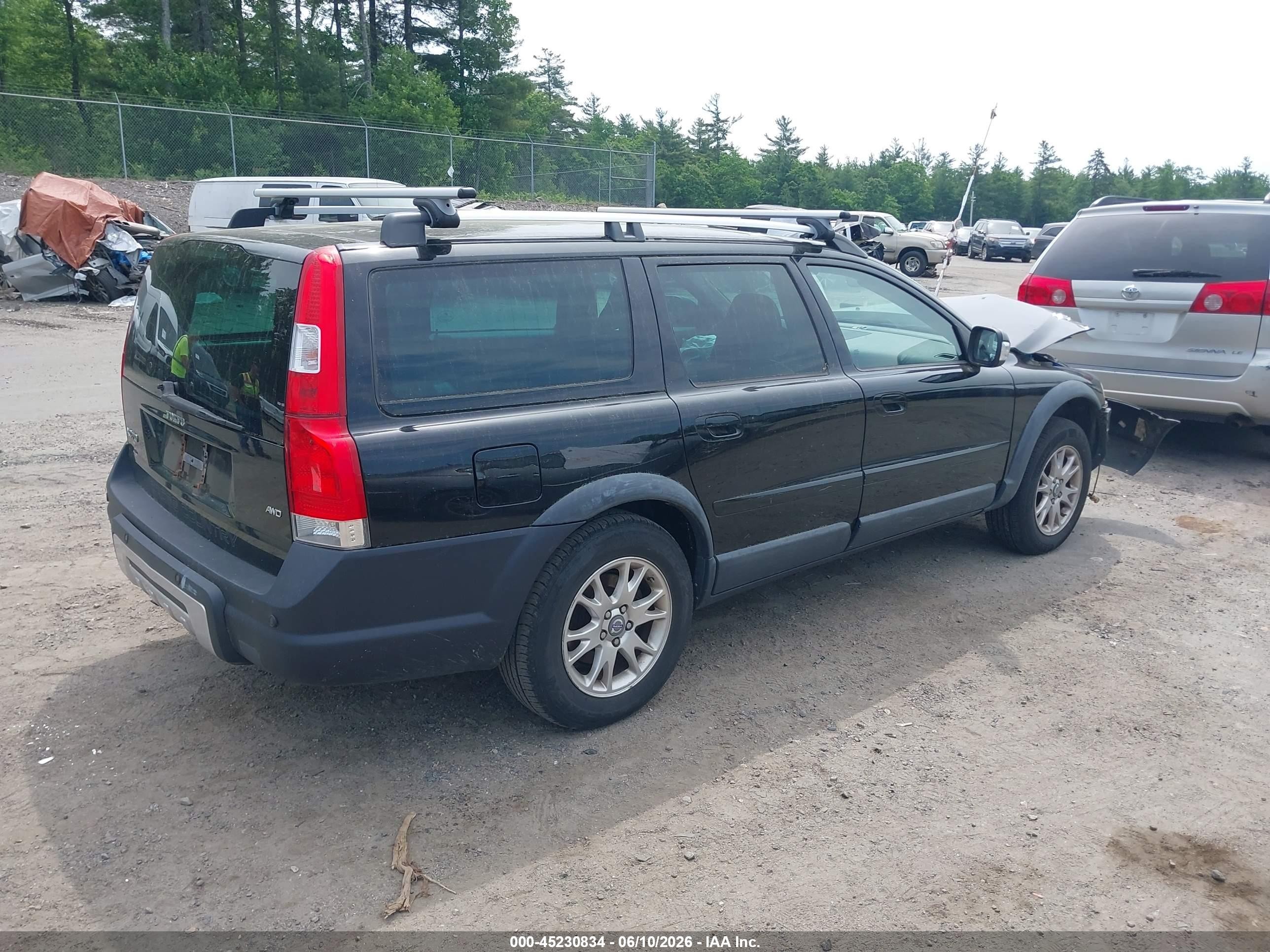 2007 Volvo Xc70 2.5t Black vin: YV4SZ592171279590