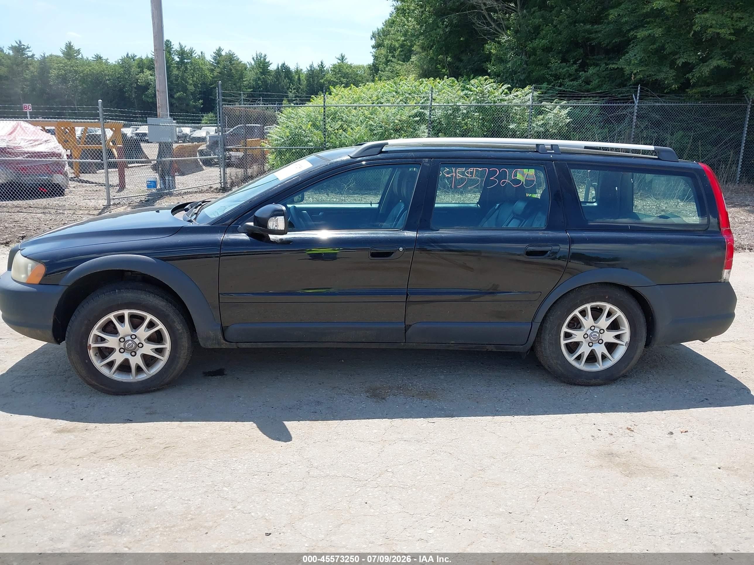 2007 Volvo Xc70 2.5t Black vin: YV4SZ592271263866