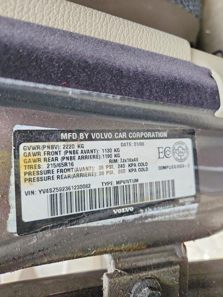 2006 Volvo Xc70 Gray vin: YV4SZ592361230082