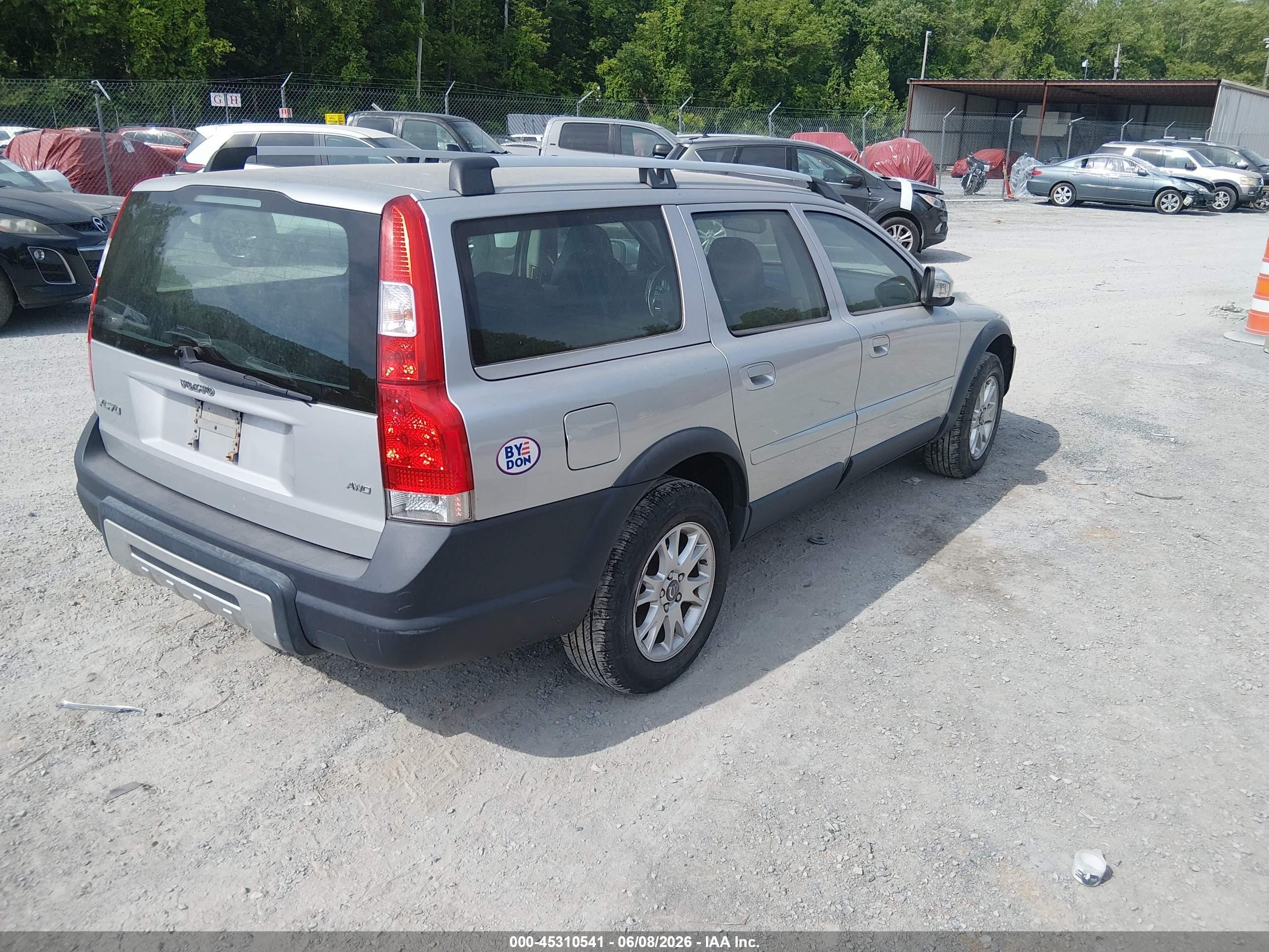 2007 Volvo Xc70 2.5t Silver vin: YV4SZ592471276912