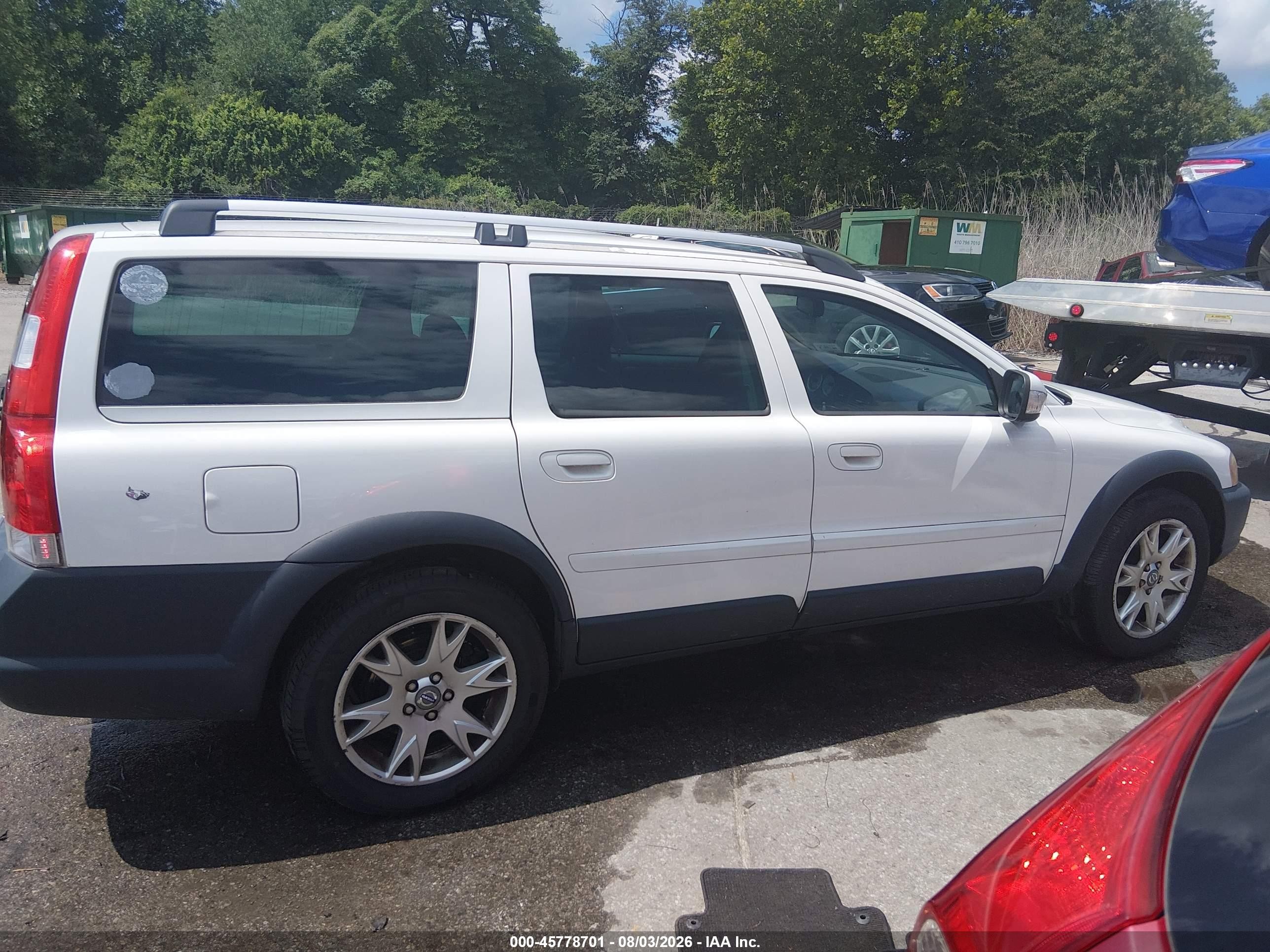 2007 Volvo Xc70 2.5t White vin: YV4SZ592471281432