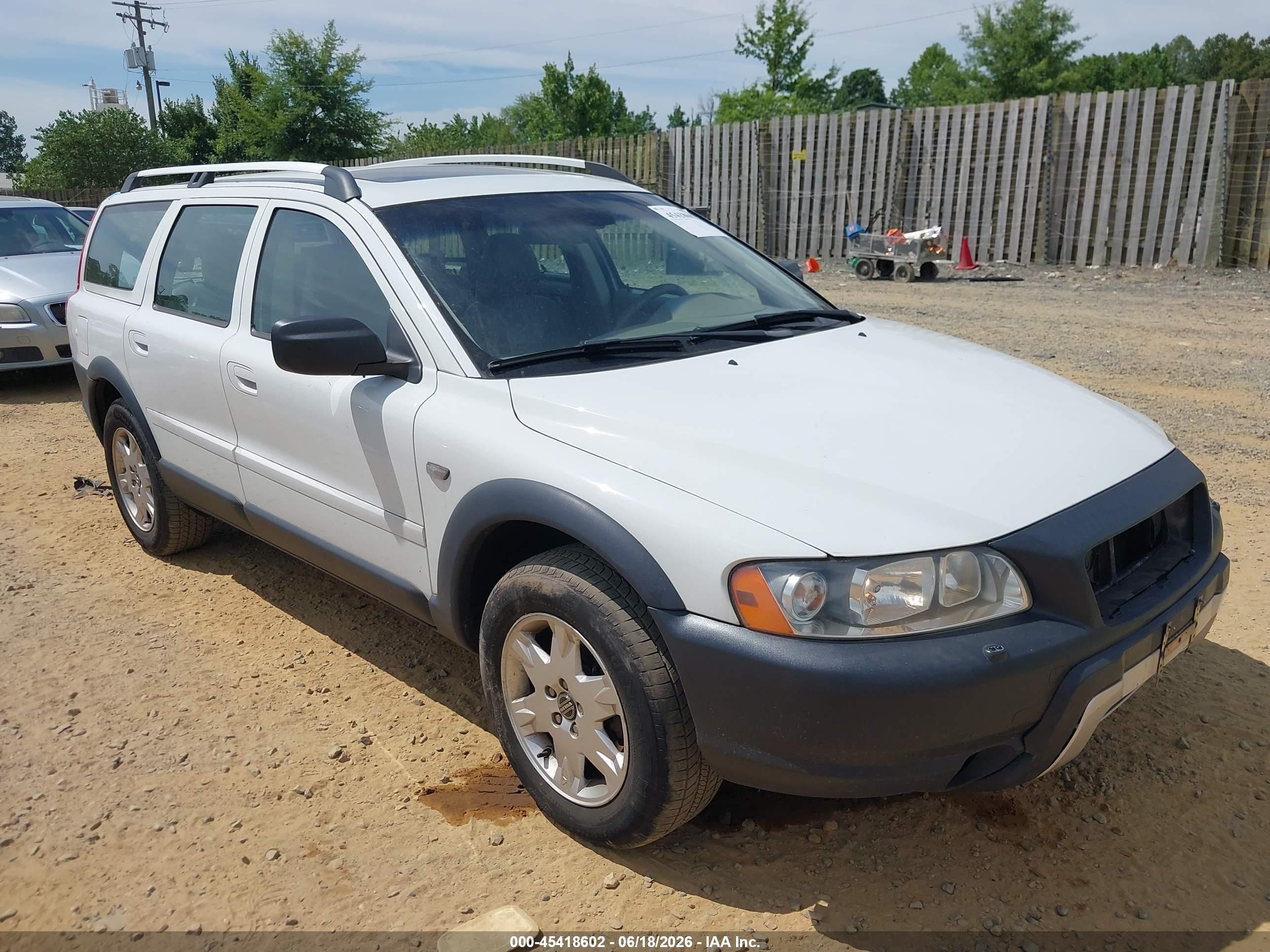 2006 Volvo Xc70 2.5t/ocean Race Edition White vin: YV4SZ592561224963
