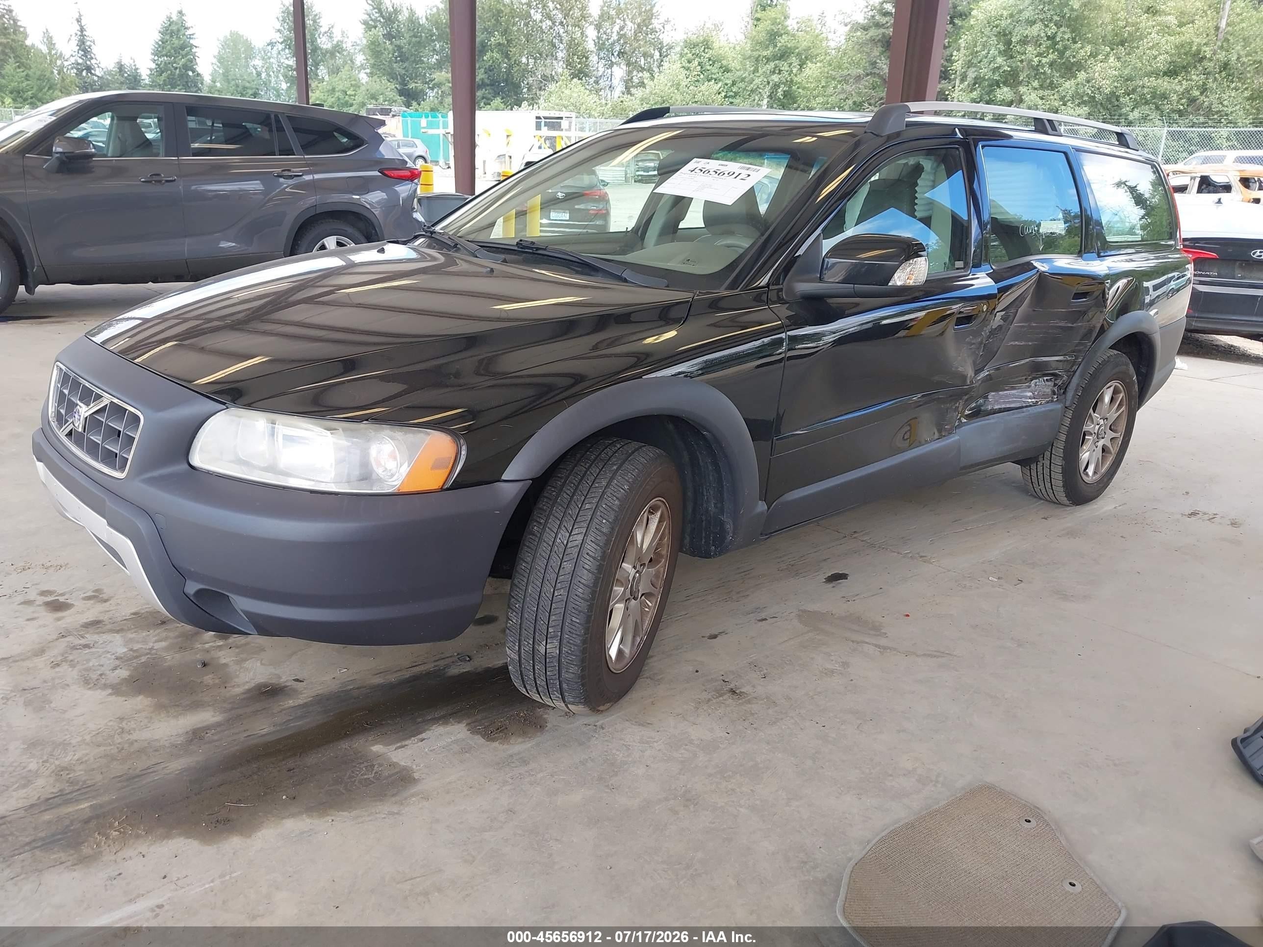 2007 Volvo Xc70 2.5t Black vin: YV4SZ592771278895