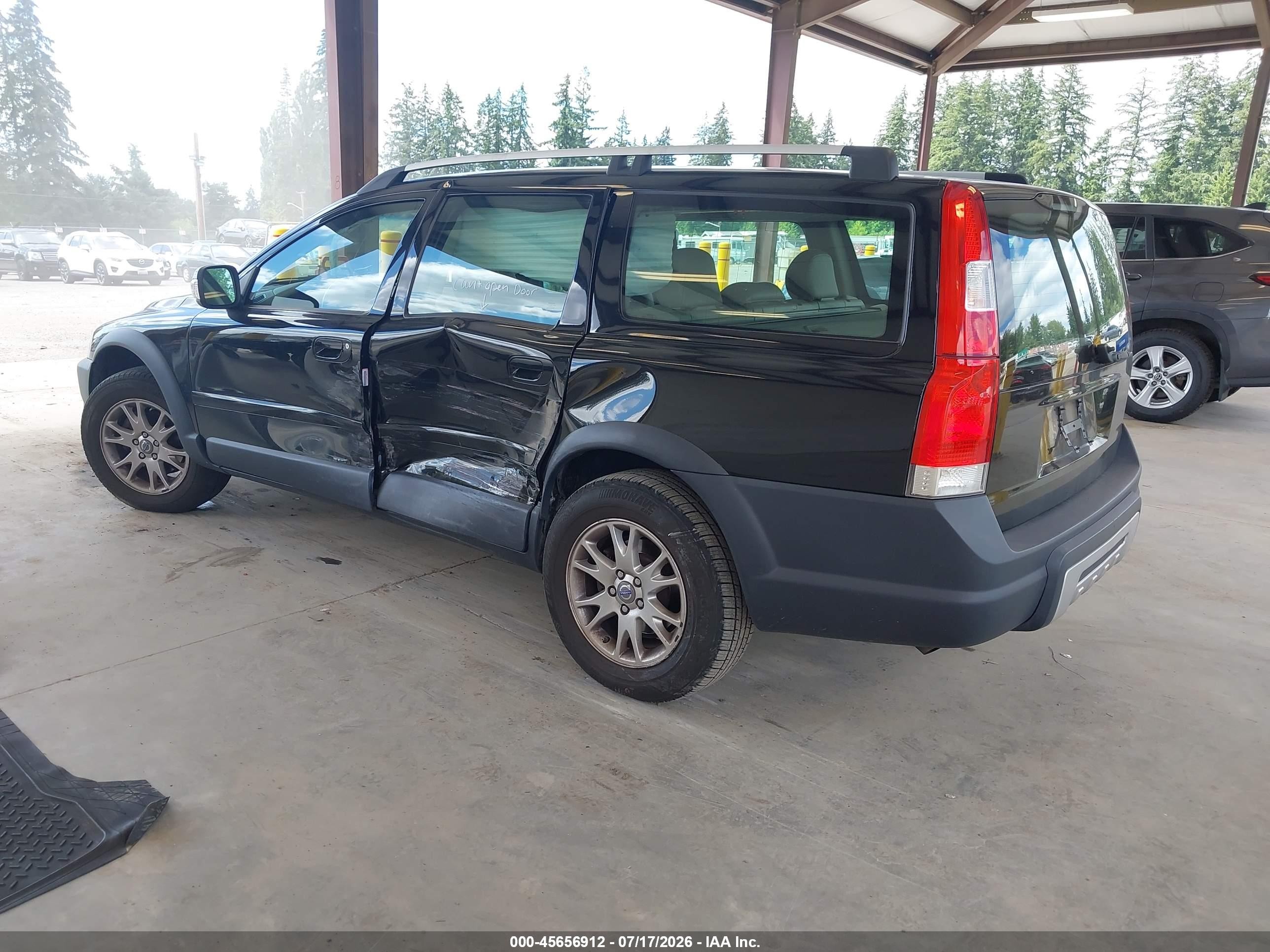 2007 Volvo Xc70 2.5t Black vin: YV4SZ592771278895
