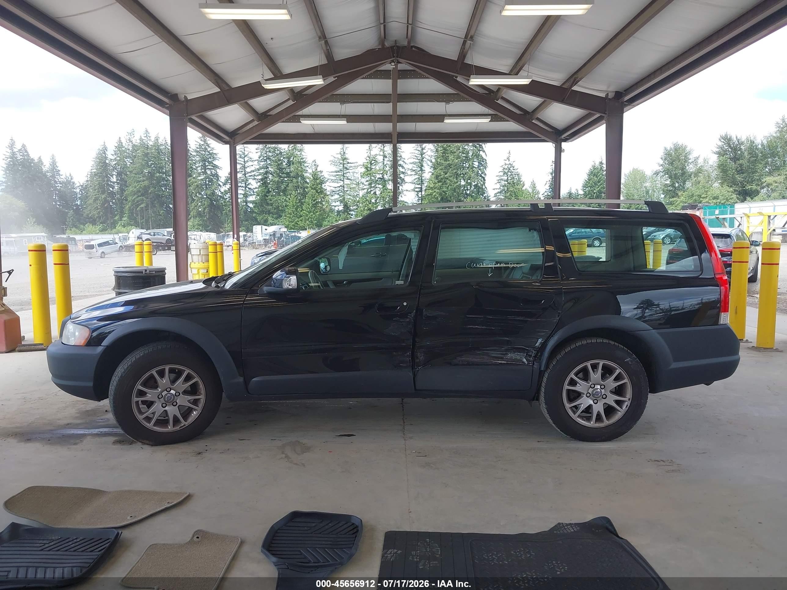 2007 Volvo Xc70 2.5t Black vin: YV4SZ592771278895