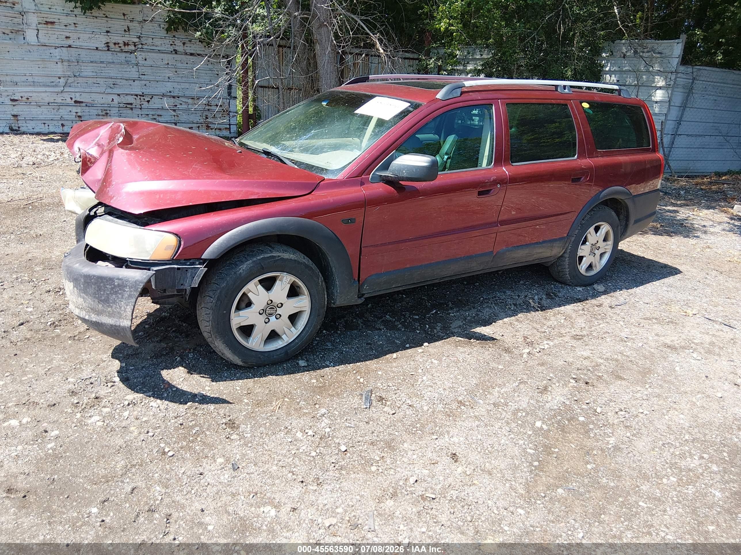 2006 Volvo Xc70 2.5t/volvo Ocean Race Edition Красный vin: YV4SZ592861233978