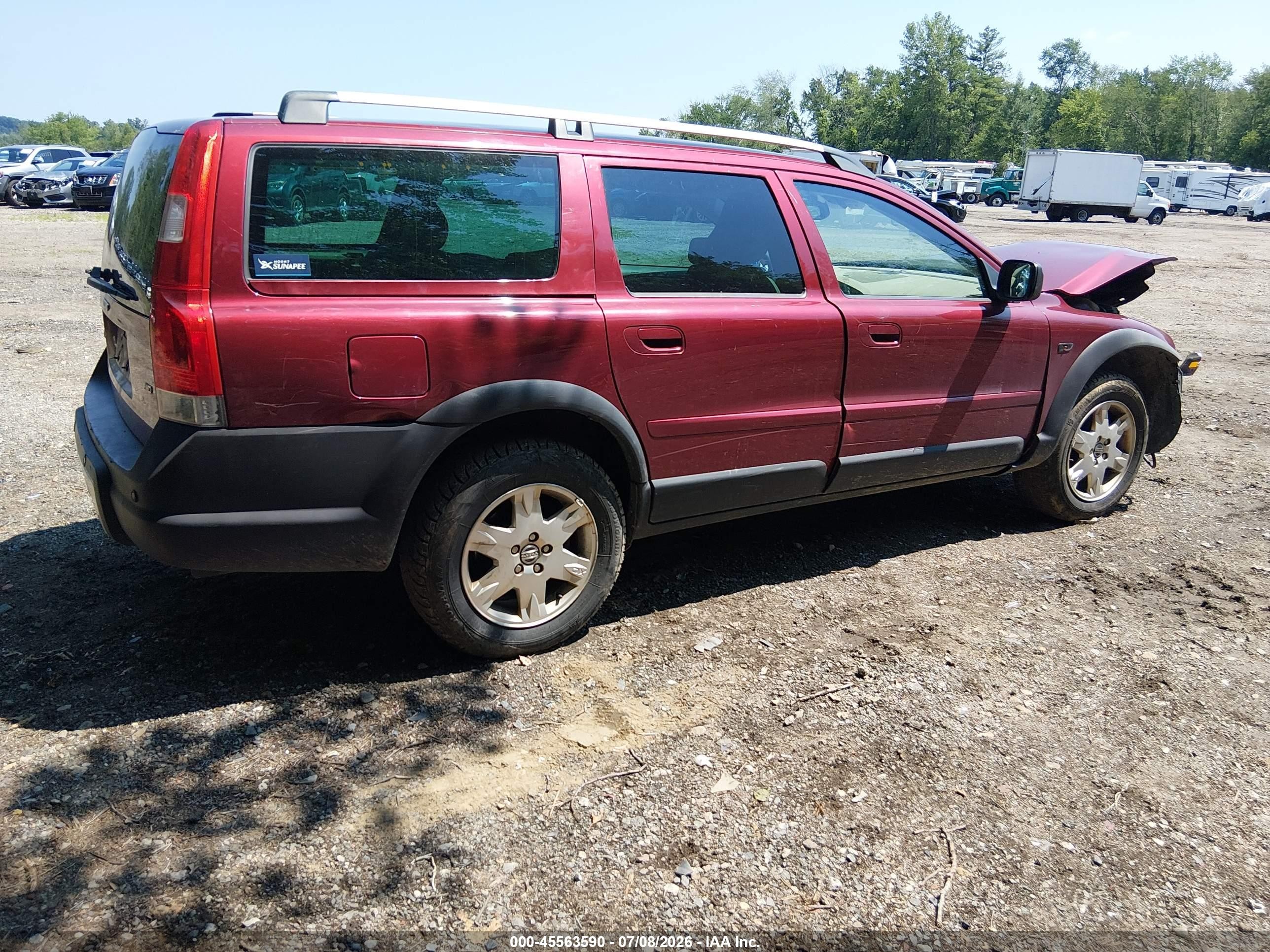 2006 Volvo Xc70 2.5t/volvo Ocean Race Edition Красный vin: YV4SZ592861233978