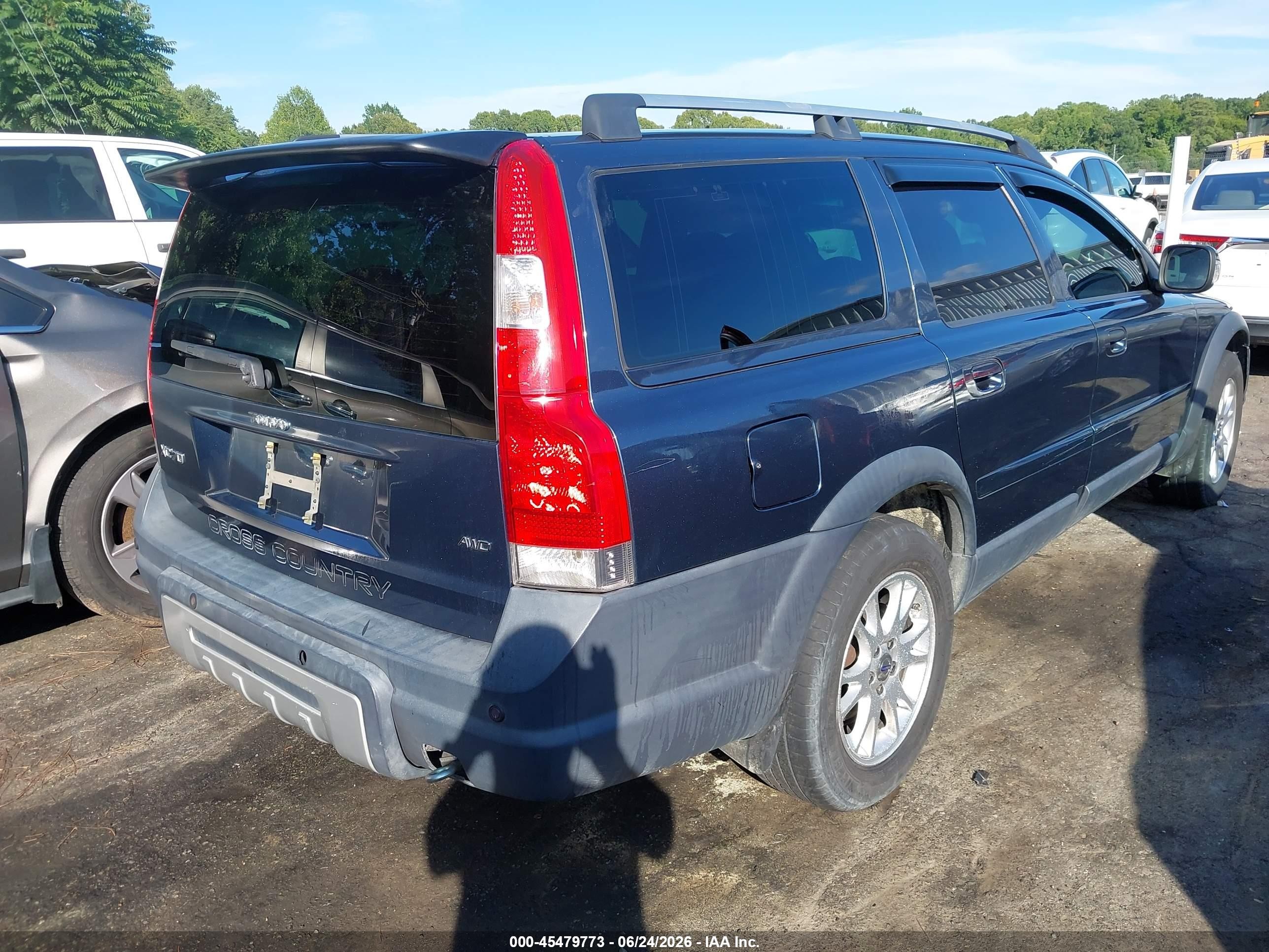 2007 Volvo Xc70 2.5t Синий vin: YV4SZ592971257577