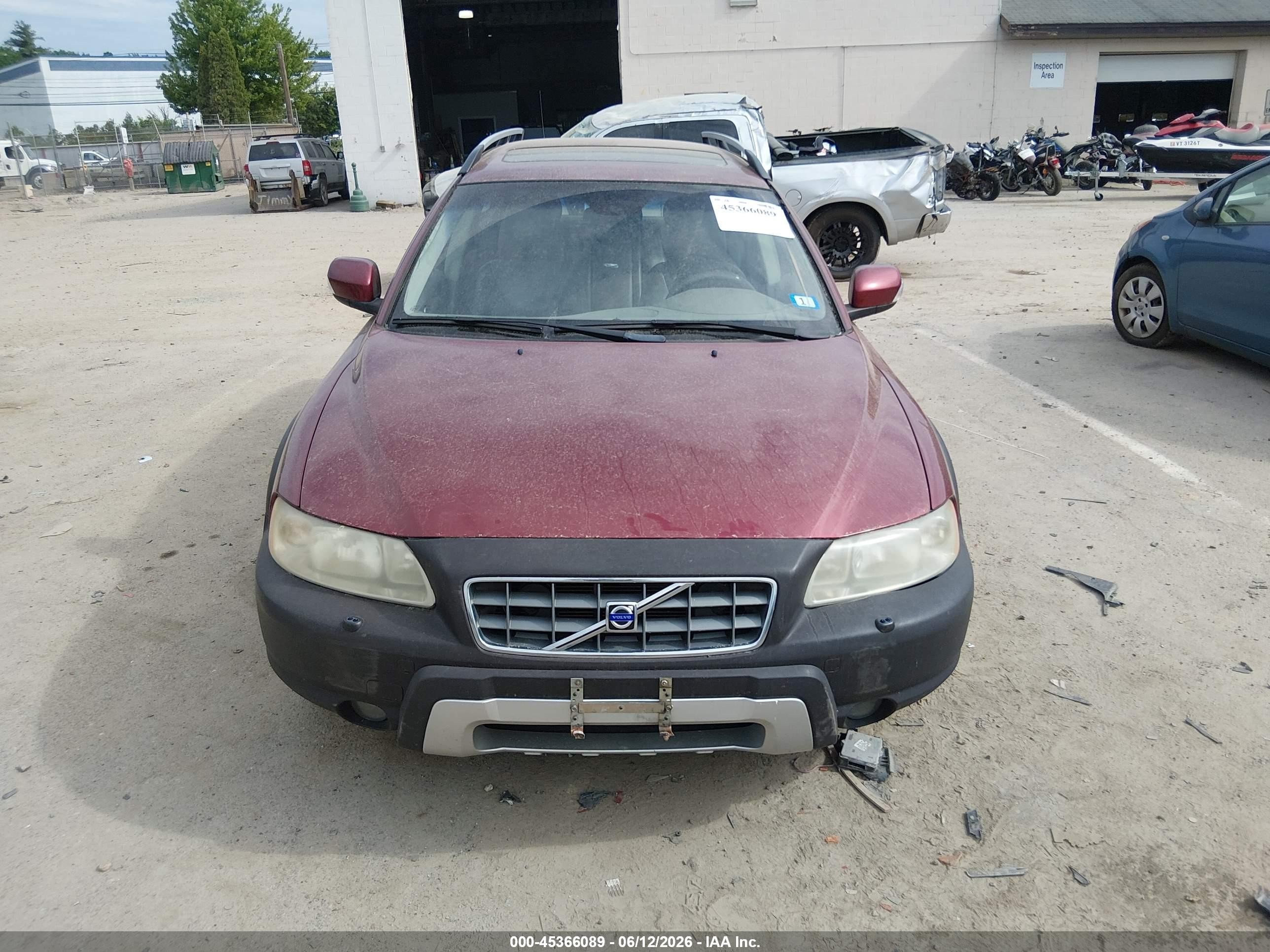 2007 Volvo Xc70 2.5t Red vin: YV4SZ592971279689